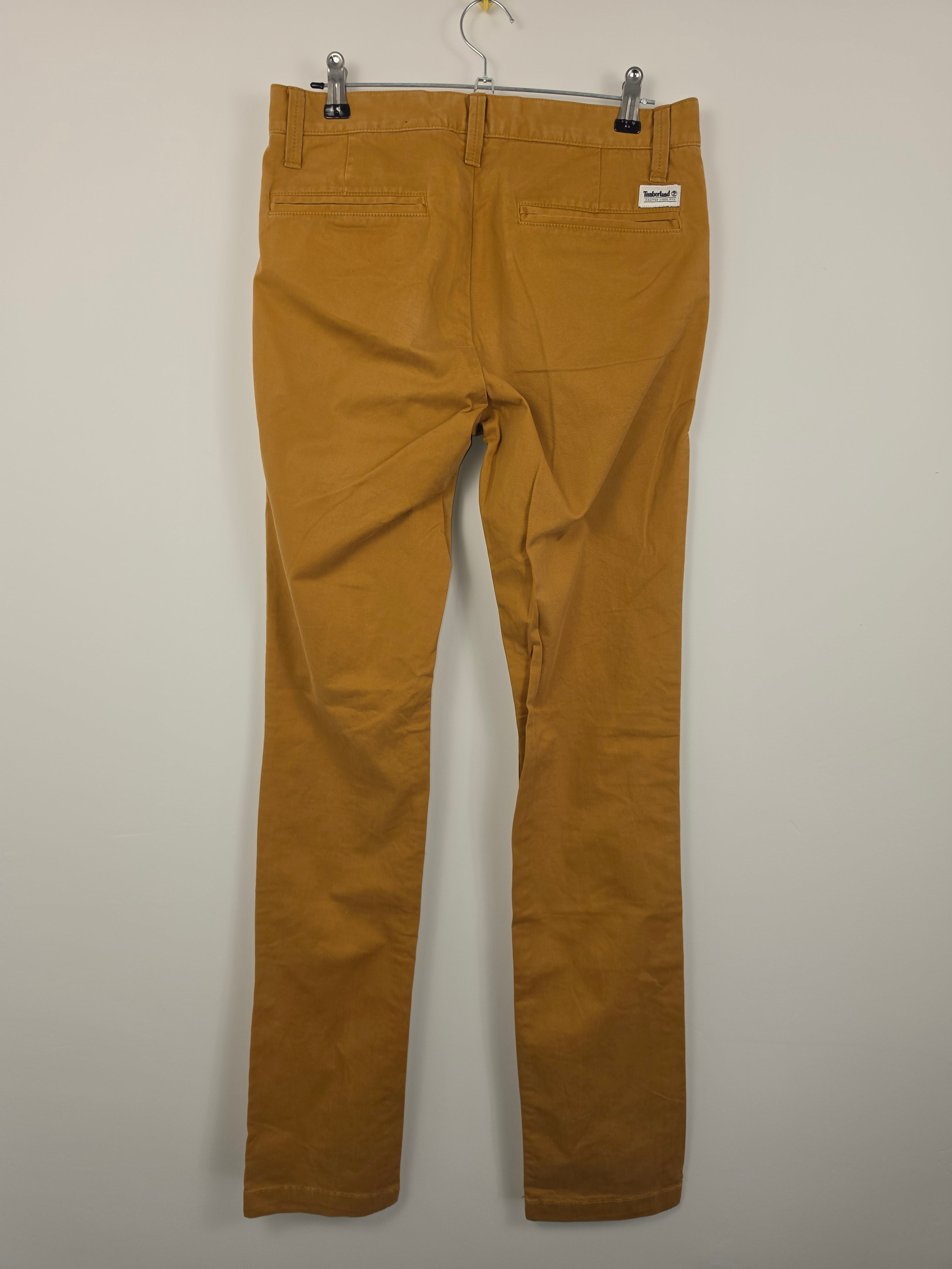 Pantalones Timberland Slim Fit - Talla W28 L34 - Color Ocre/Mostaza - Grado A