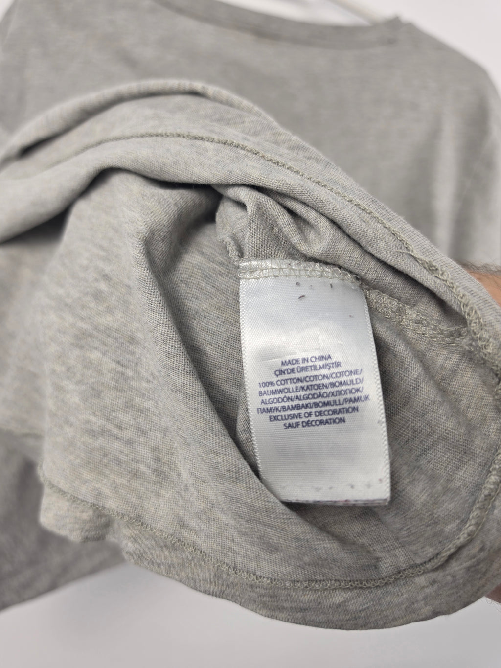 Camiseta Polo Ralph Lauren Gris - Cuello Pico - Talla M Mujer - Muy Buen Estado