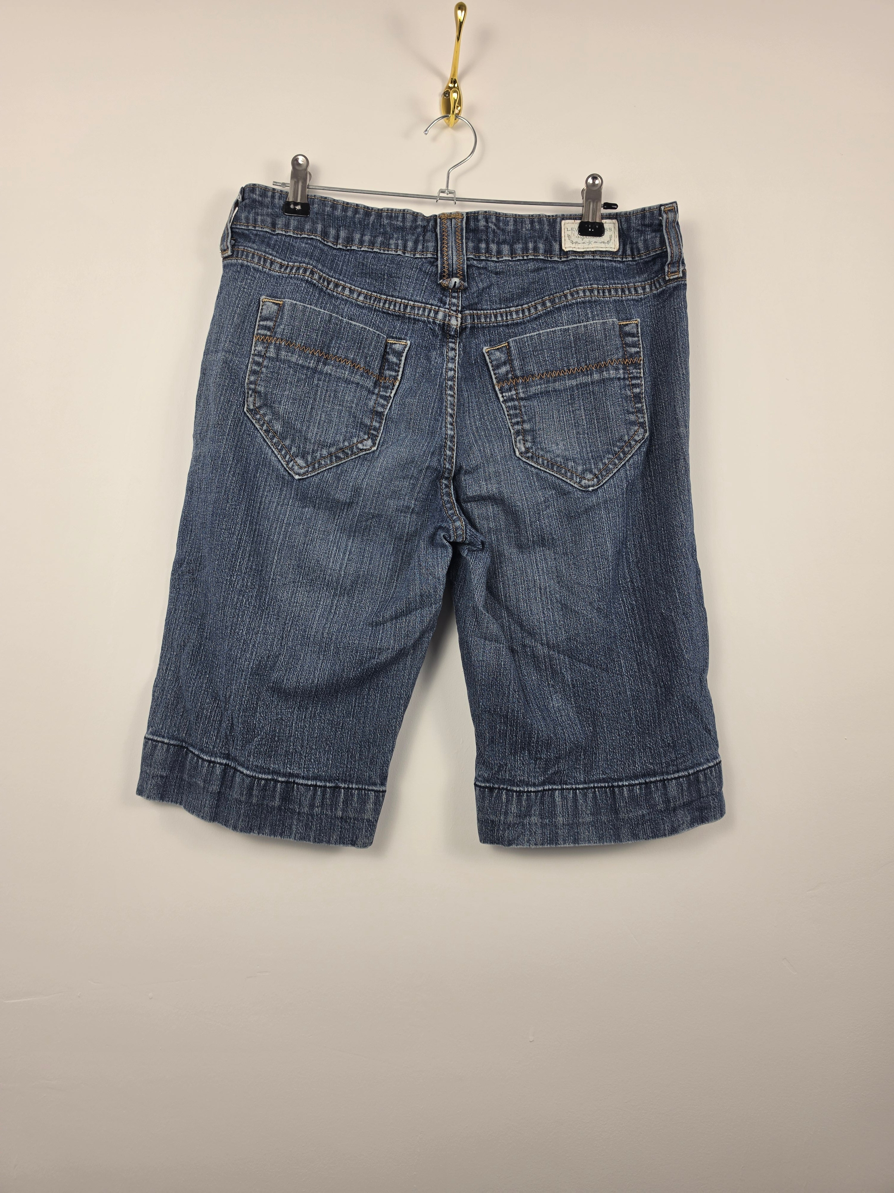 Pantalón Corto Vaquero Levi Strauss - Talla 40 (Medidas) - Lavado Ácido Vintage - Grado B