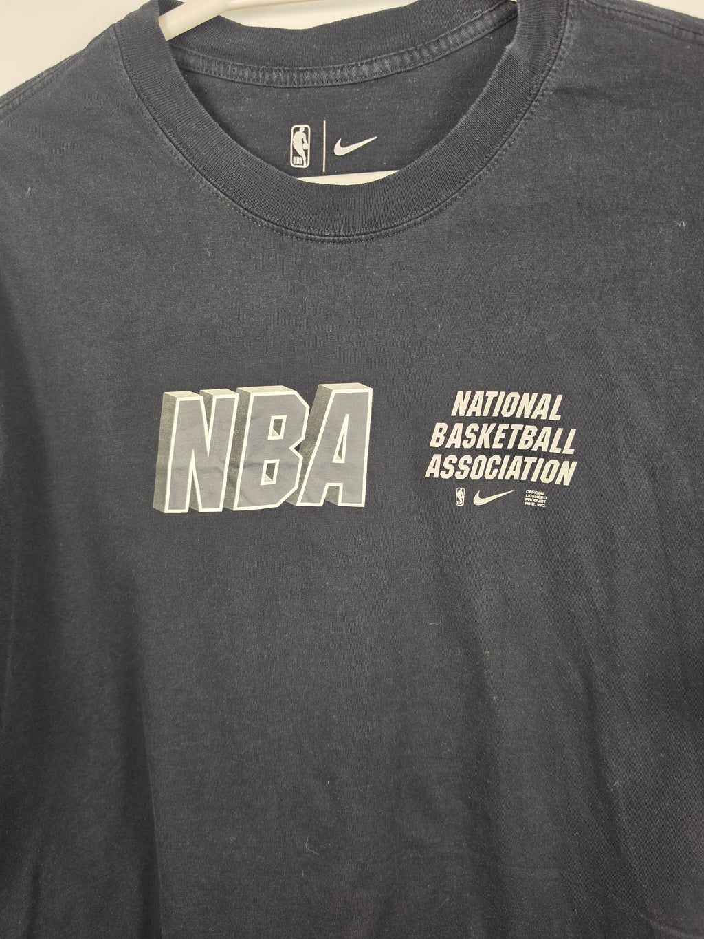 Camiseta Nike NBA "National Basketball Association" Negra - Talla L/XL (59x76) - Grado A