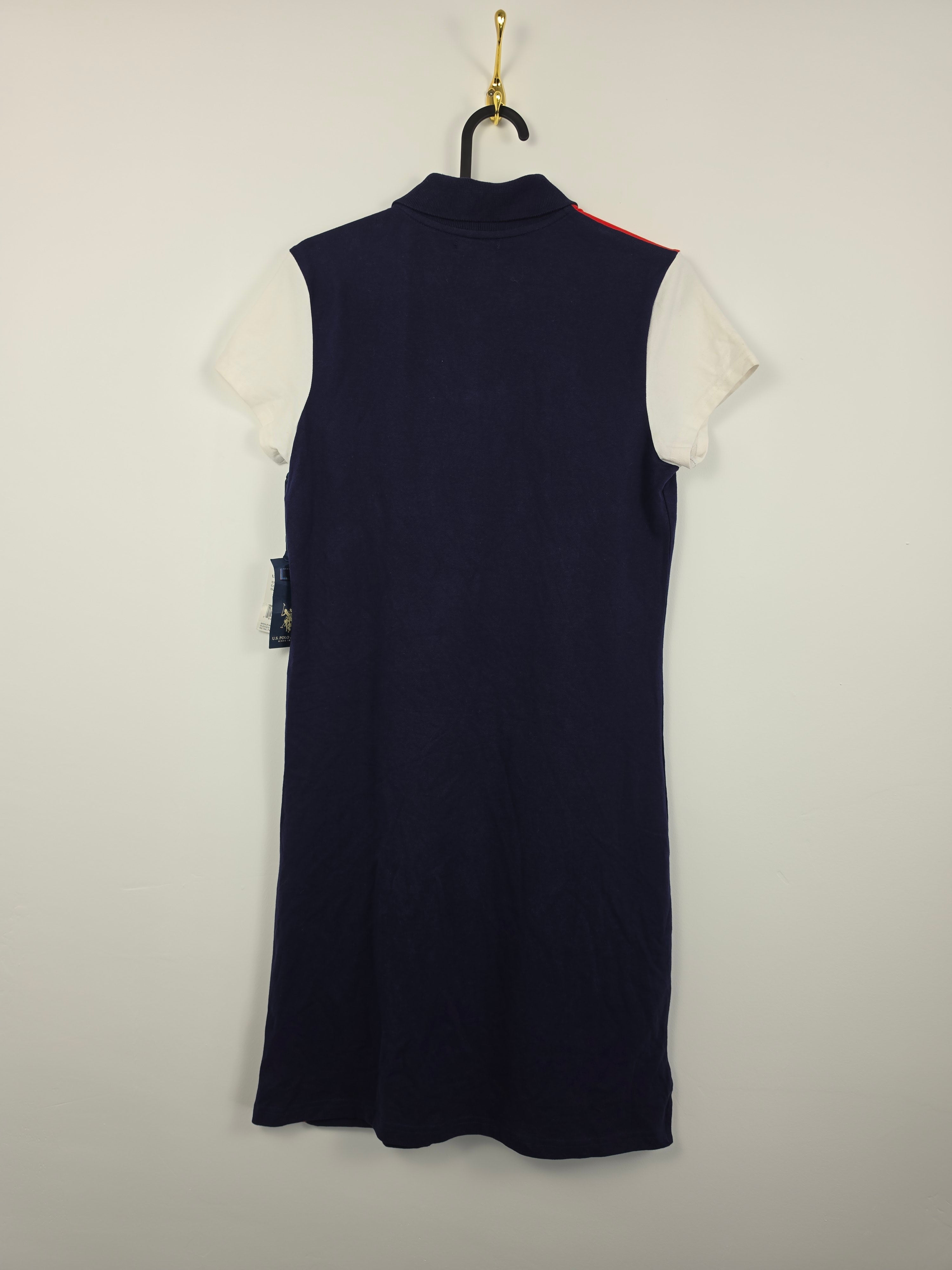 Vestido Polo U.S. Polo Assn. - Nuevo con Etiquetas - Talla S - Color Block Navy/Red - Grado A+
