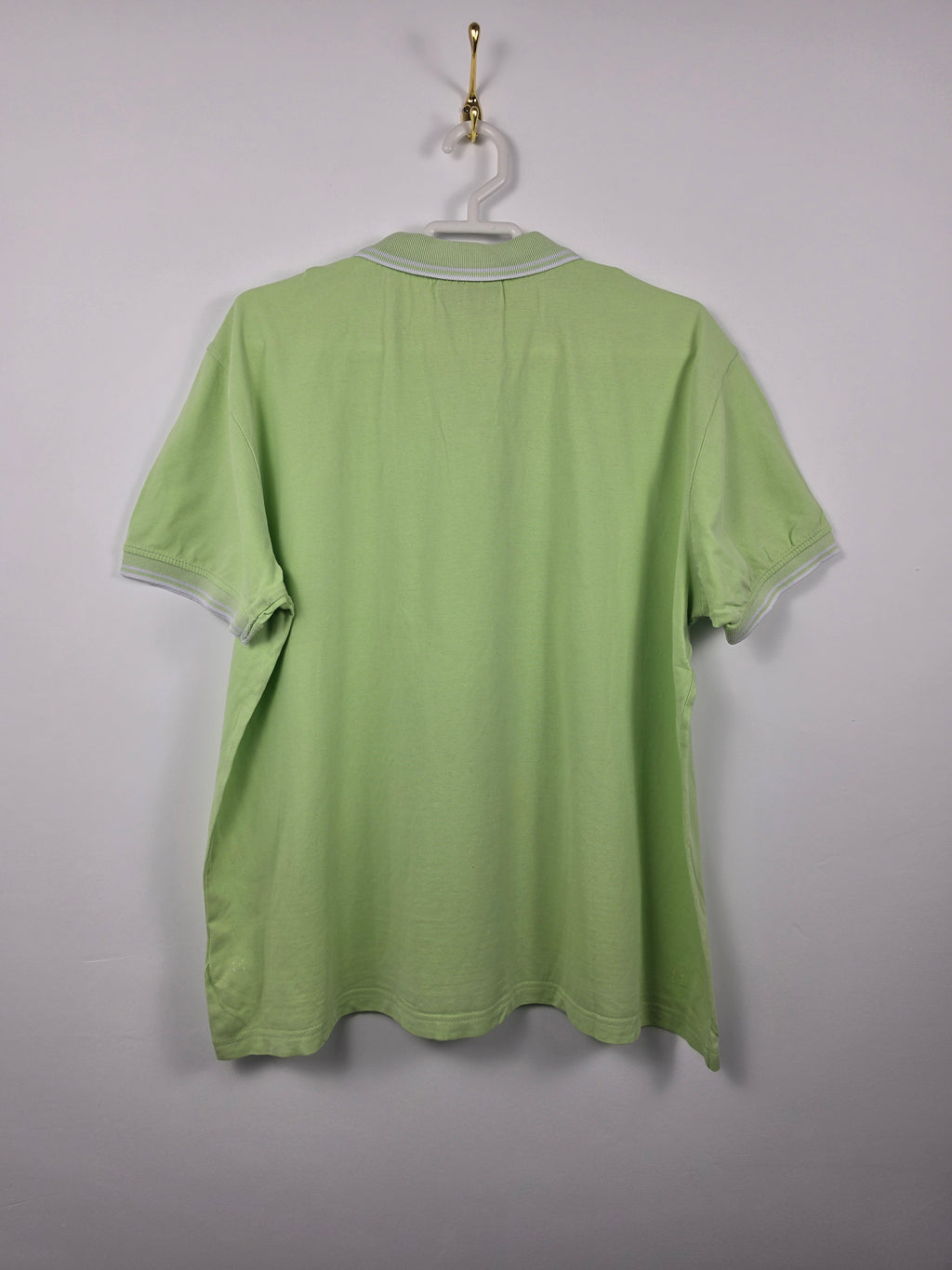 Polo Kappa Verde Lima - Talla XL - Logo Bordado - Grado A