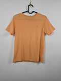 Camiseta Ralph Lauren Kids - Naranja Melocotón - Talla M (10-12 años) - Logo Verde