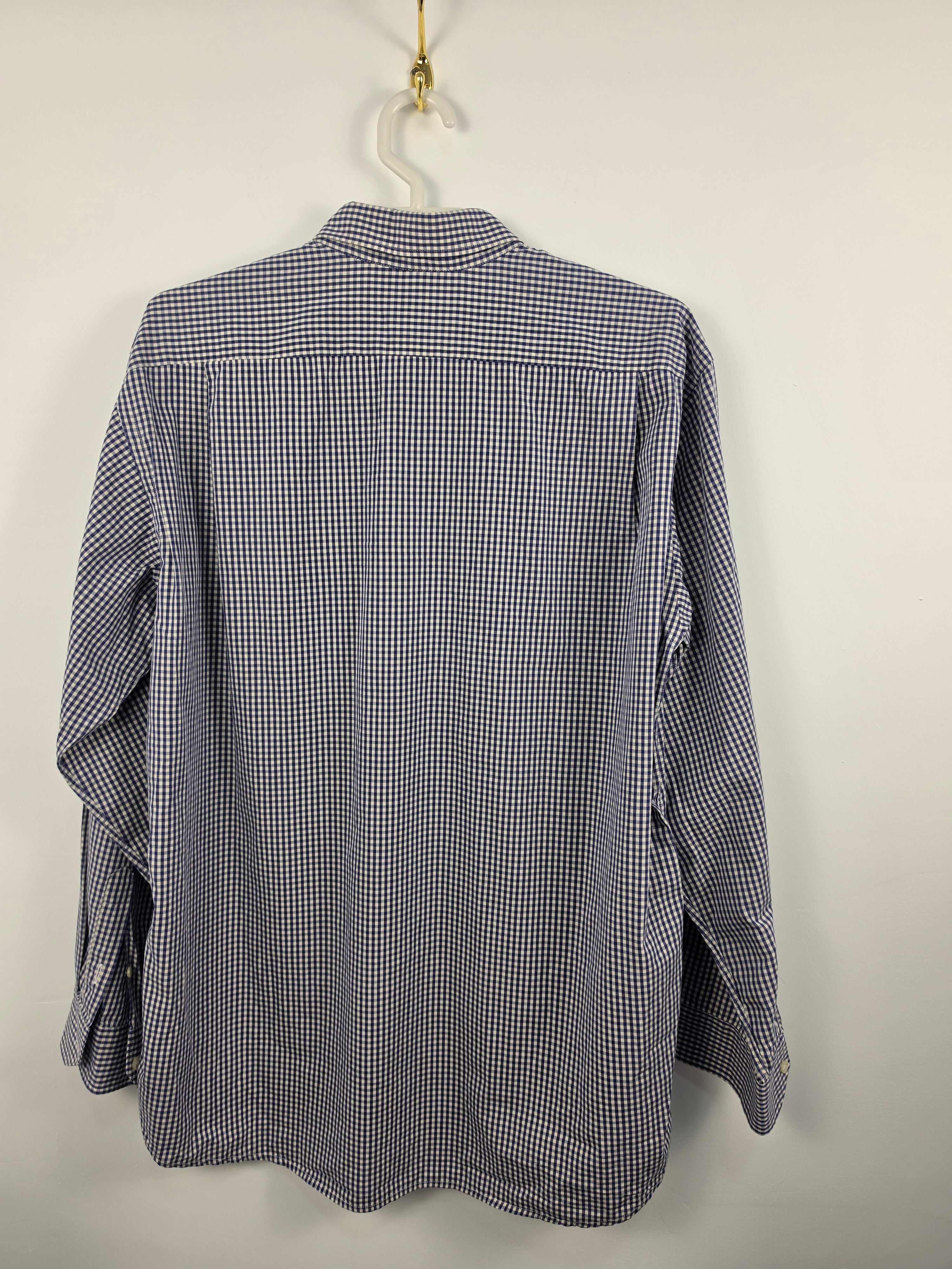 Camisa Lacoste Cuadros Vichy Azul - Talla 40 / Equivale a XL (59x73) - Grado A