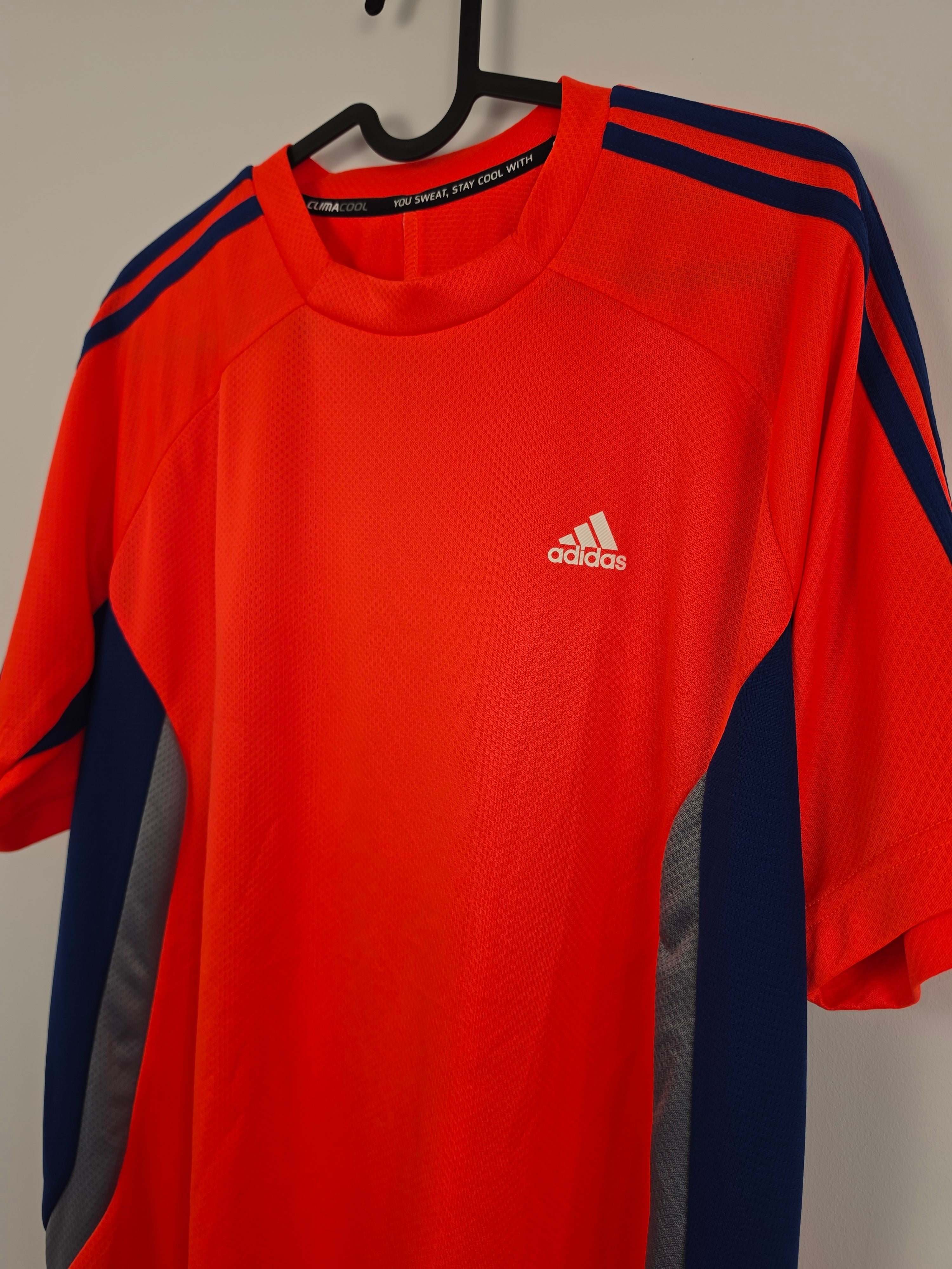 Camiseta Técnica Adidas ClimaCool - Talla M - Naranja Fluorescente - Grado A