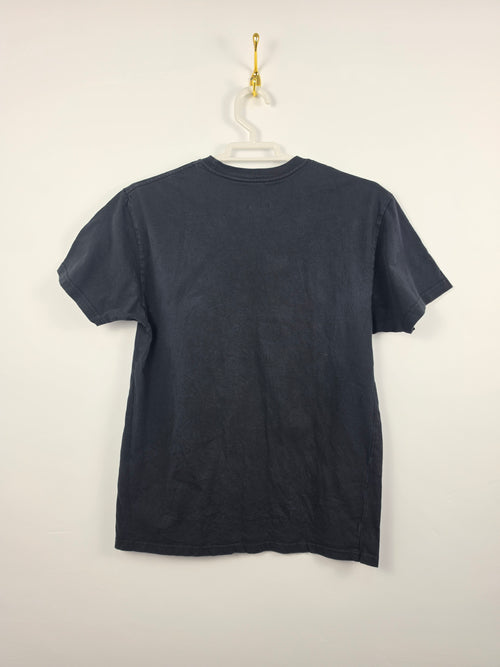 Camiseta Adidas Básica Negra - Logo Bordado - Talla S (46x65) - Grado A