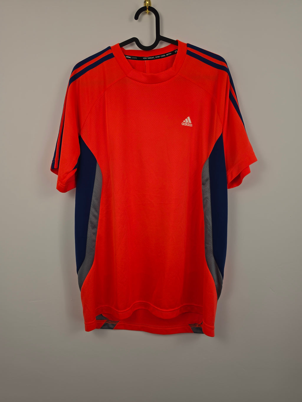 Camiseta Técnica Adidas ClimaCool - Talla M - Naranja Fluorescente - Grado A