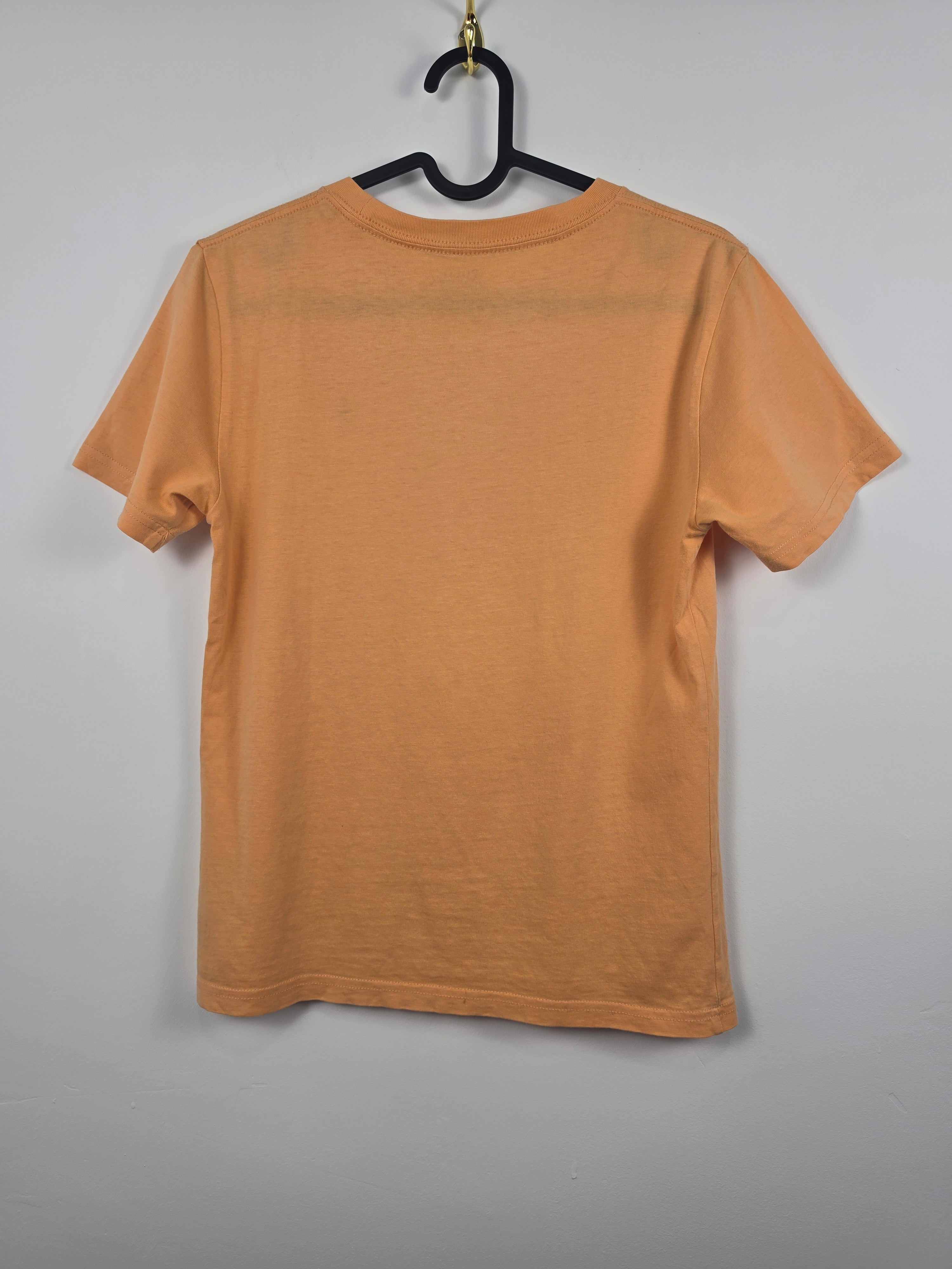 Camiseta Ralph Lauren Kids - Naranja Melocotón - Talla M (10-12 años) - Logo Verde