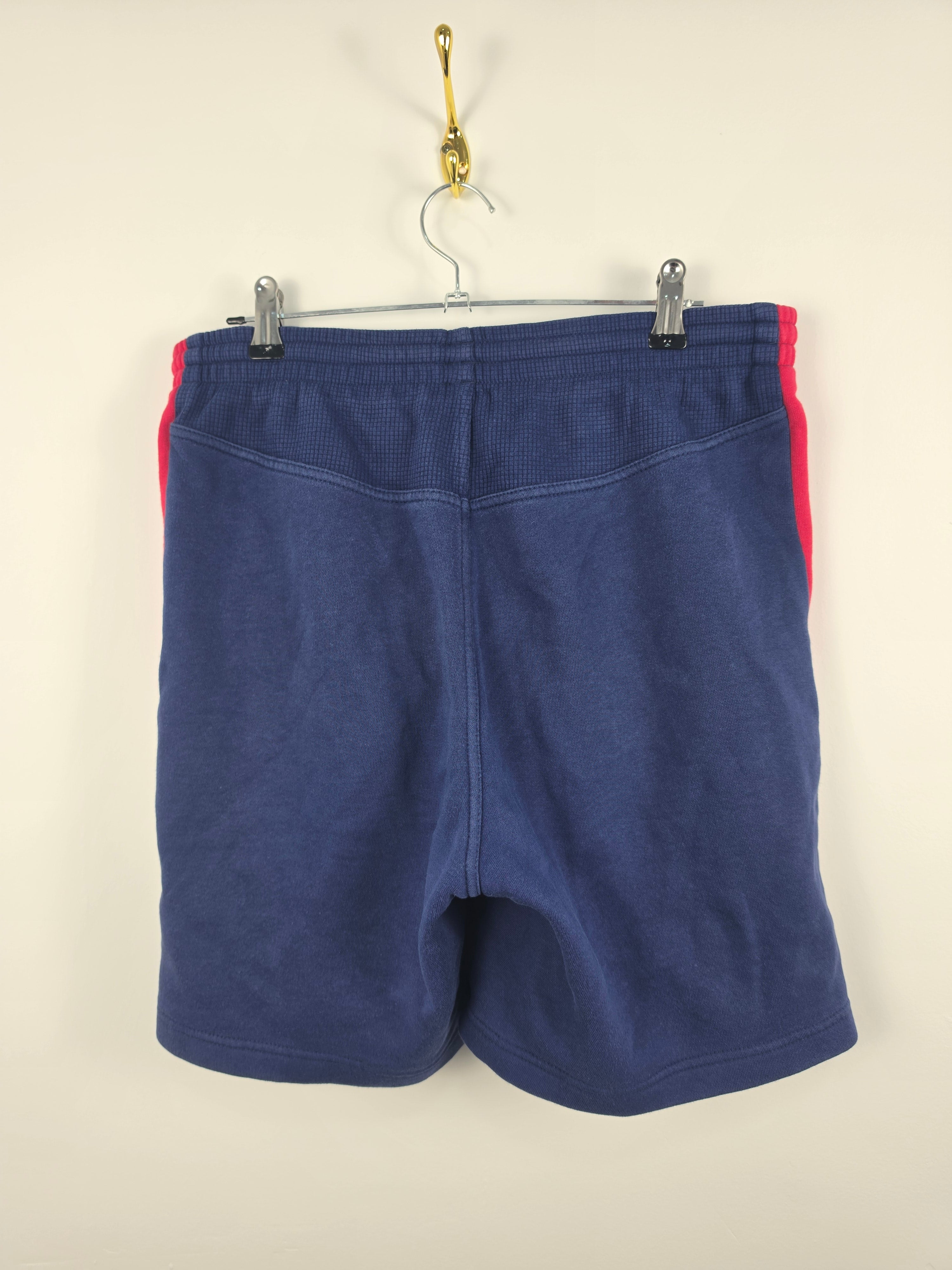 Pantalón Corto Adidas Training - Azul/Rojo - Talla S - Buen Estado