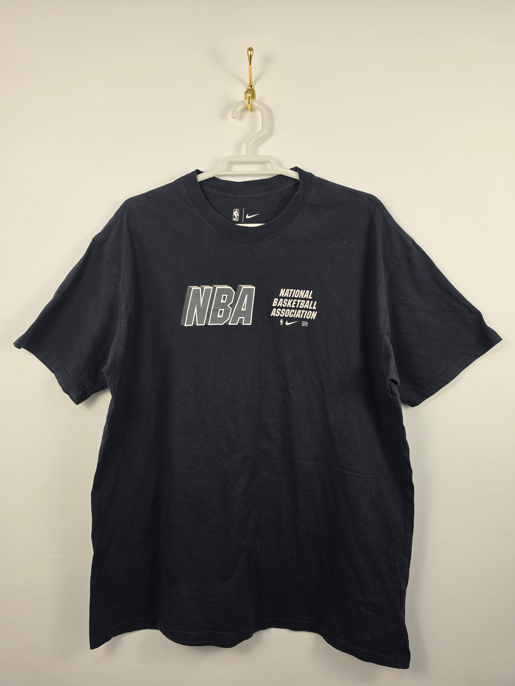 Camiseta Nike NBA "National Basketball Association" Negra - Talla L/XL (59x76) - Grado A