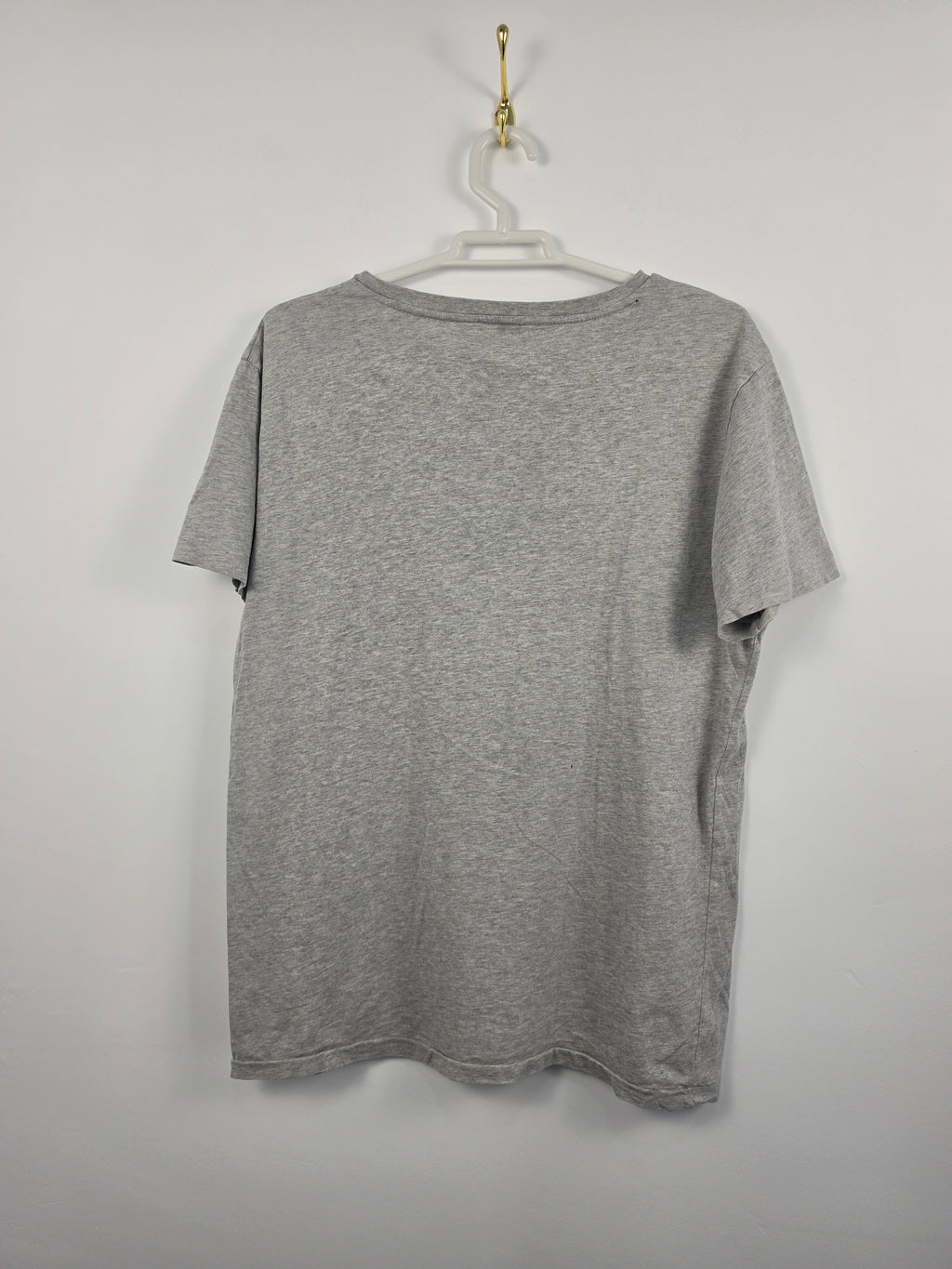 Camiseta Polo Ralph Lauren Gris - Cuello Pico - Talla M Mujer - Muy Buen Estado