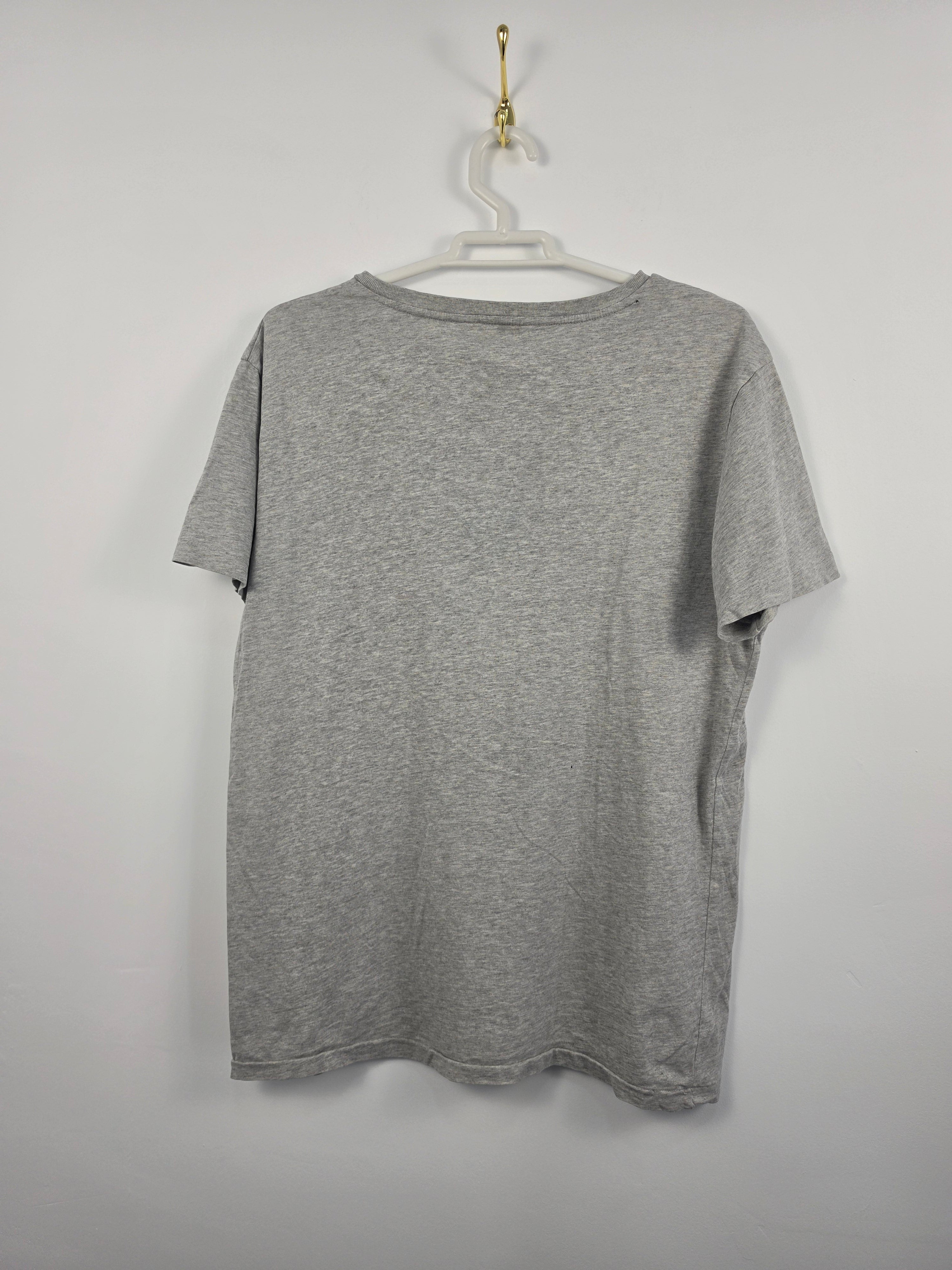 Camiseta Polo Ralph Lauren Gris - Cuello Pico - Talla M Mujer - Muy Buen Estado
