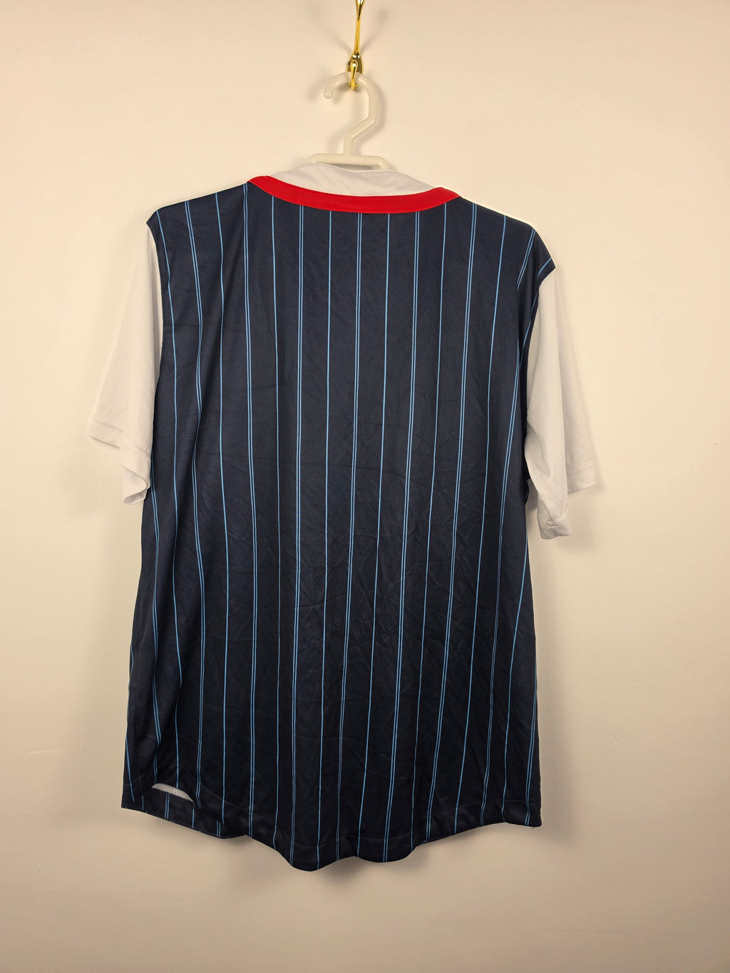 Jersey Béisbol Karl Kani Vintage - Talla M - Azul/Rayas - Grado A