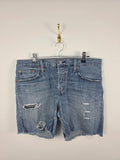Pantalón Vaquero Corto Levi's - Efecto Desgastado - Talla W28 (Real 42x38) - Buen Estado
