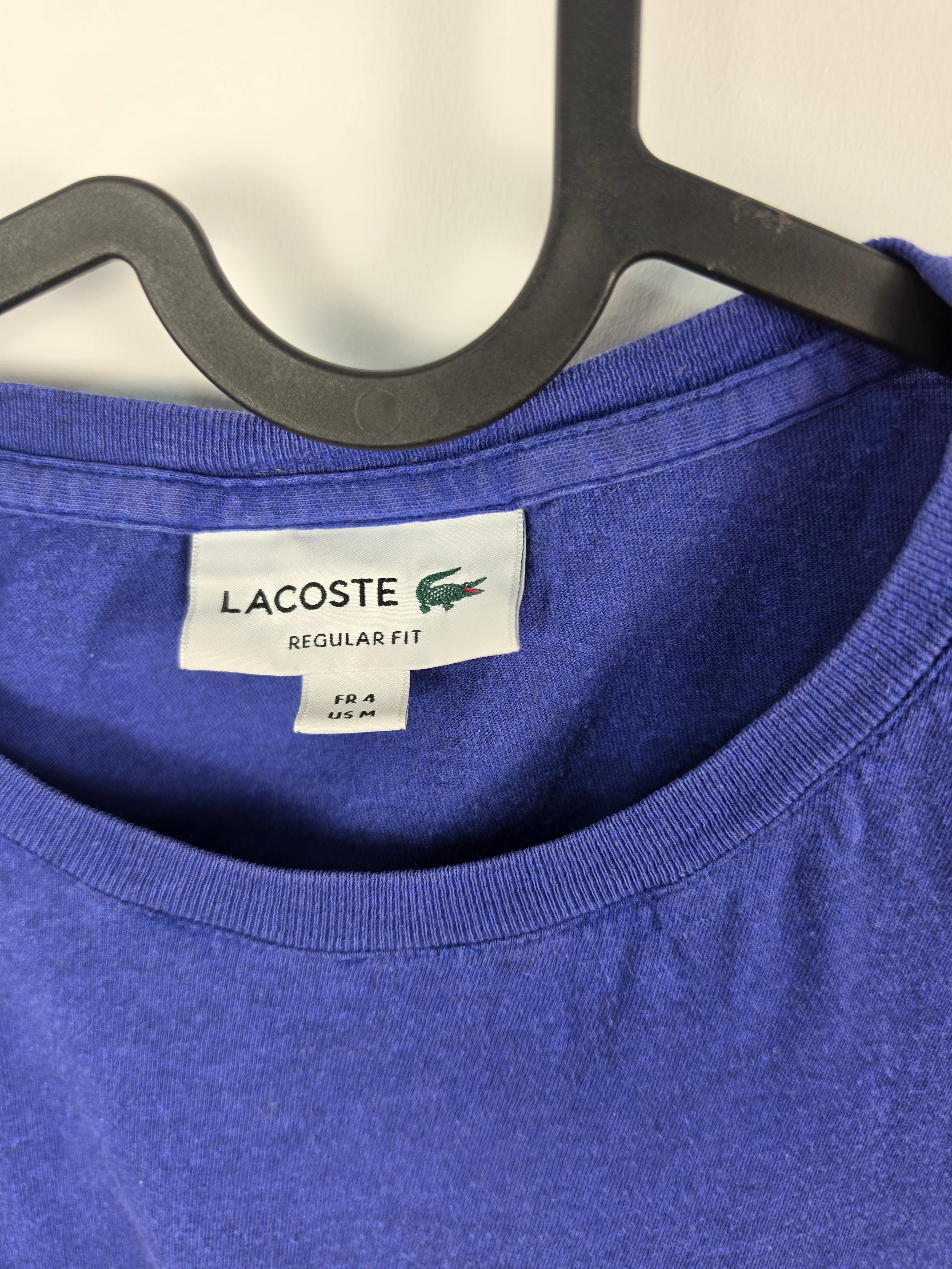 Camiseta Lacoste Regular Fit Azul - Talla M (FR 4 / US M) - Grado B (54x61)