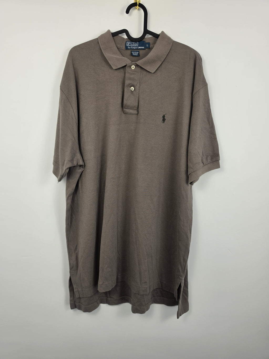 Polo Ralph Lauren Clásico - Talla L Americana (XXL) - Marrón Tierra - 100% Algodón - Grado A