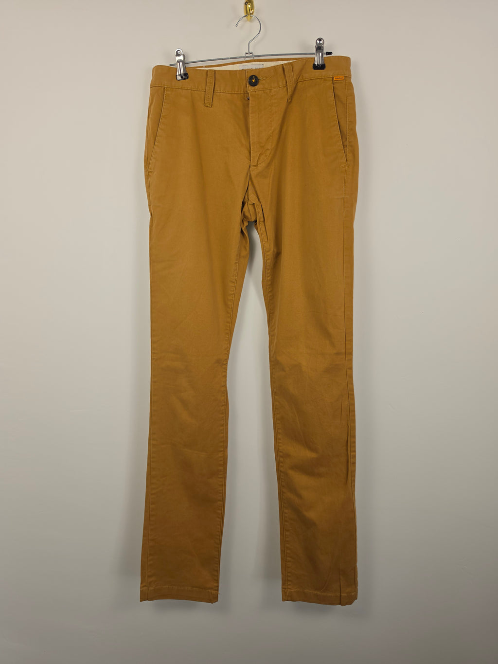 Pantalones Timberland Slim Fit - Talla W28 L34 - Color Ocre/Mostaza - Grado A