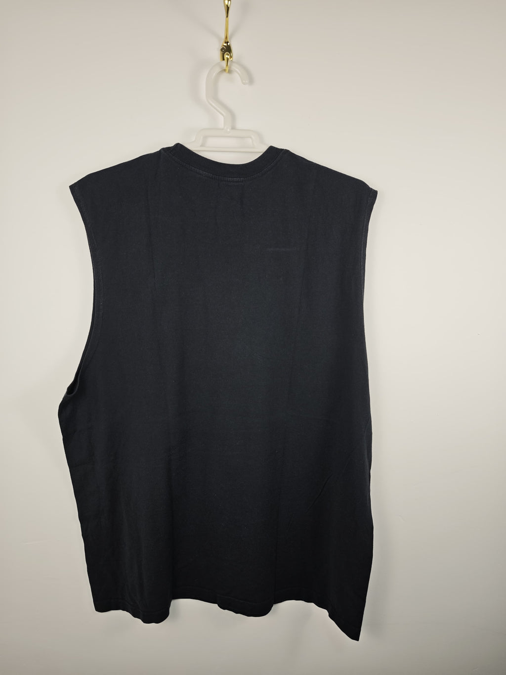 Camiseta de Tirantes Nike Air Negra con Logotipo Degradado Texturizado - Talla XL