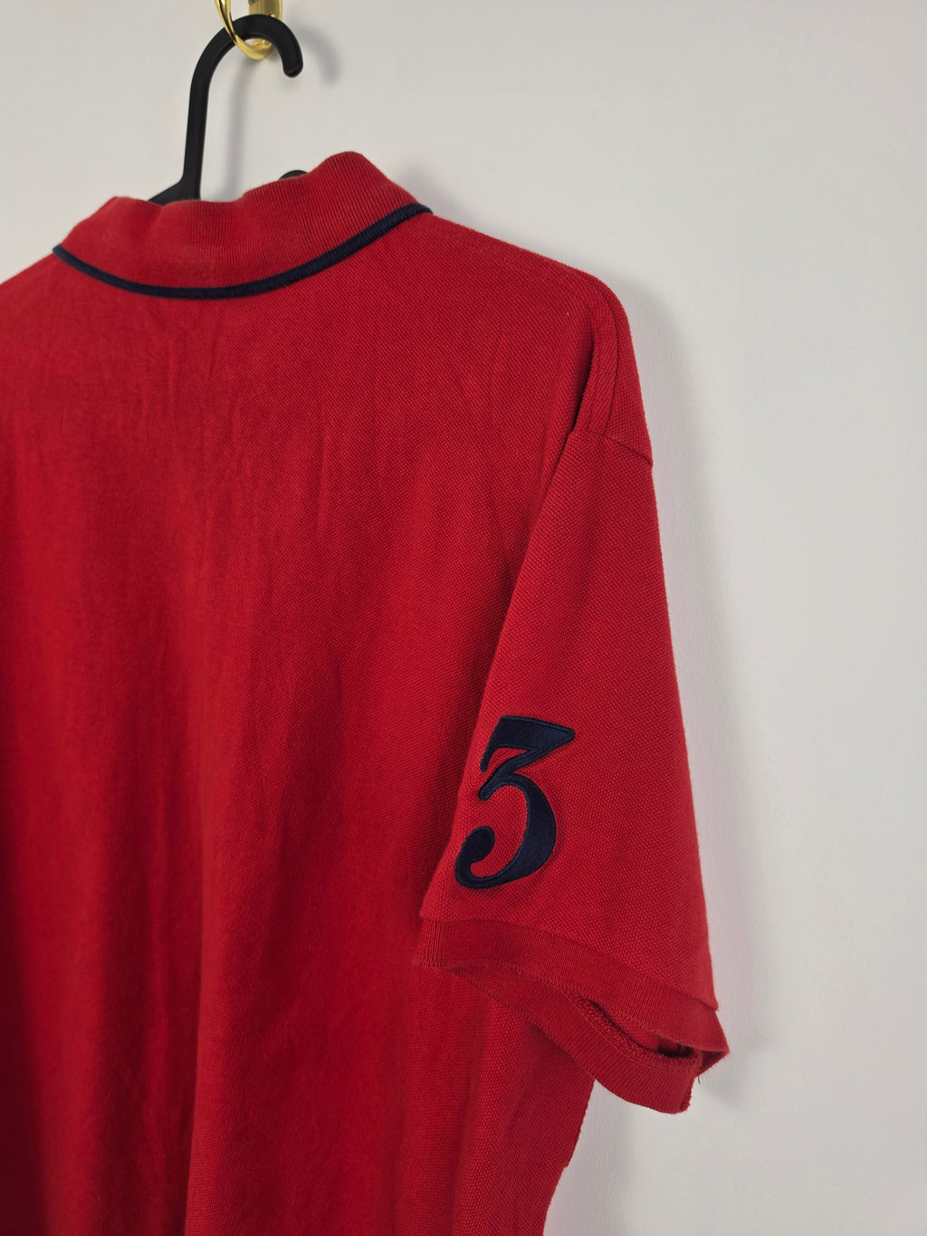 Polo Ralph Lauren Big Pony - Talla XL - Rojo Intenso - Custom Fit - Grado A