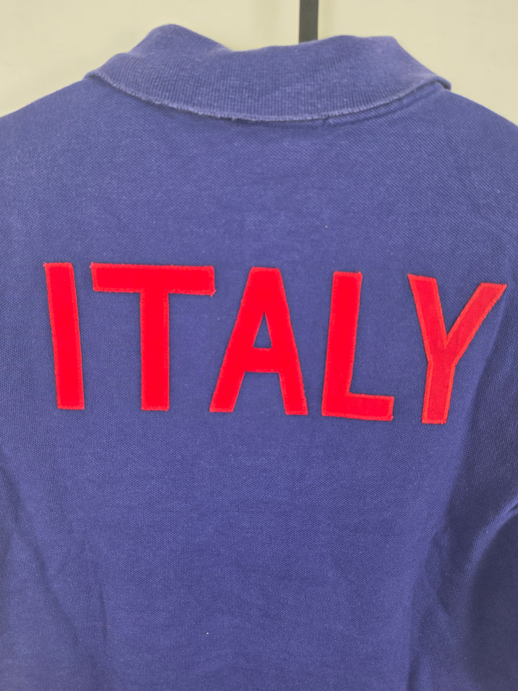 Polo Ralph Lauren Big Pony "Italy Track & Field" - Azul Real - Talla M (Kids 10-12) - Vintage
