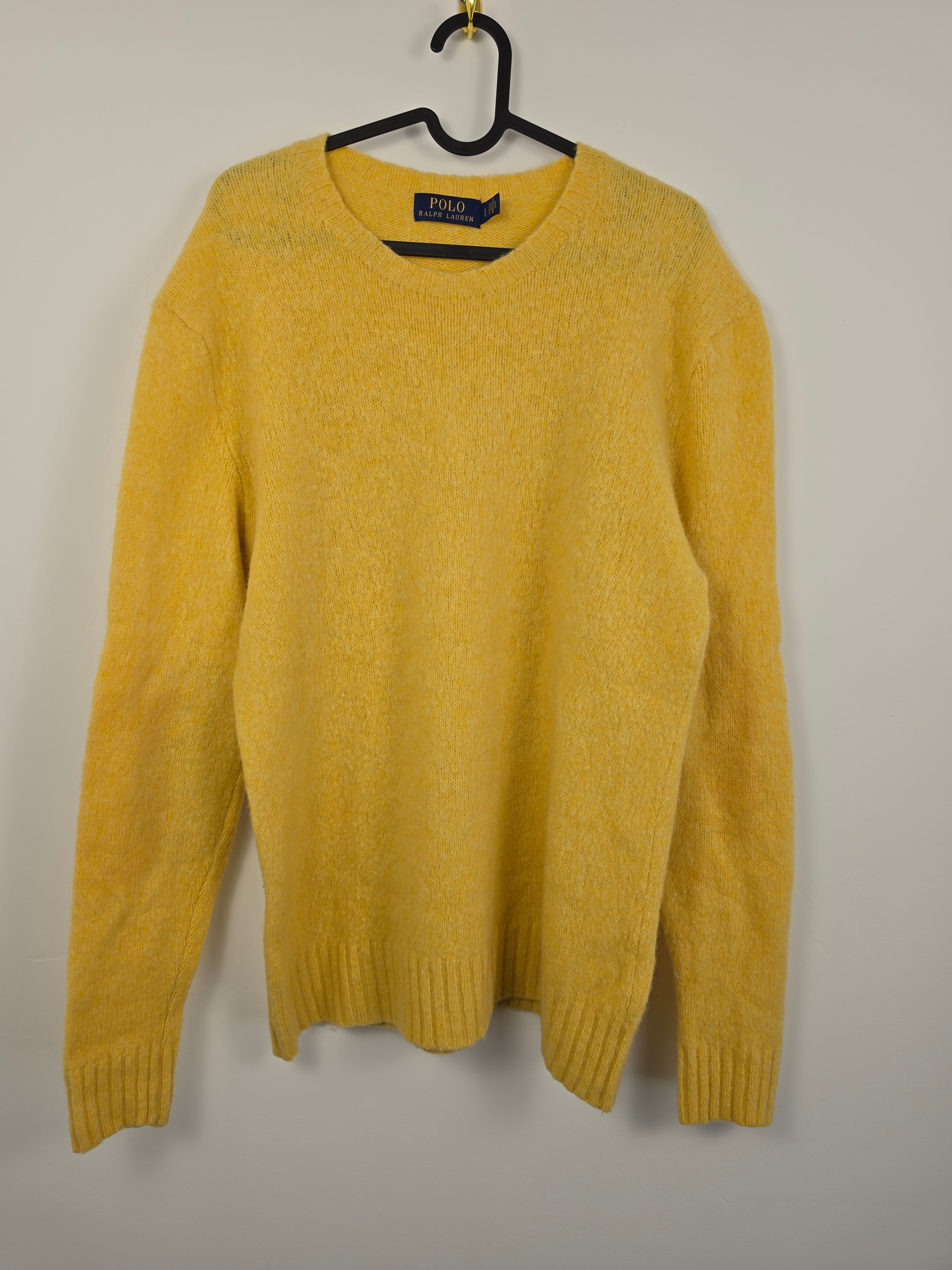 Jersey Ralph Lauren Mujer Amarillo - Talla L - Con Coderas - Estética Old Money - Grado A