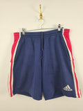 Pantalón Corto Adidas Training - Azul/Rojo - Talla S - Buen Estado