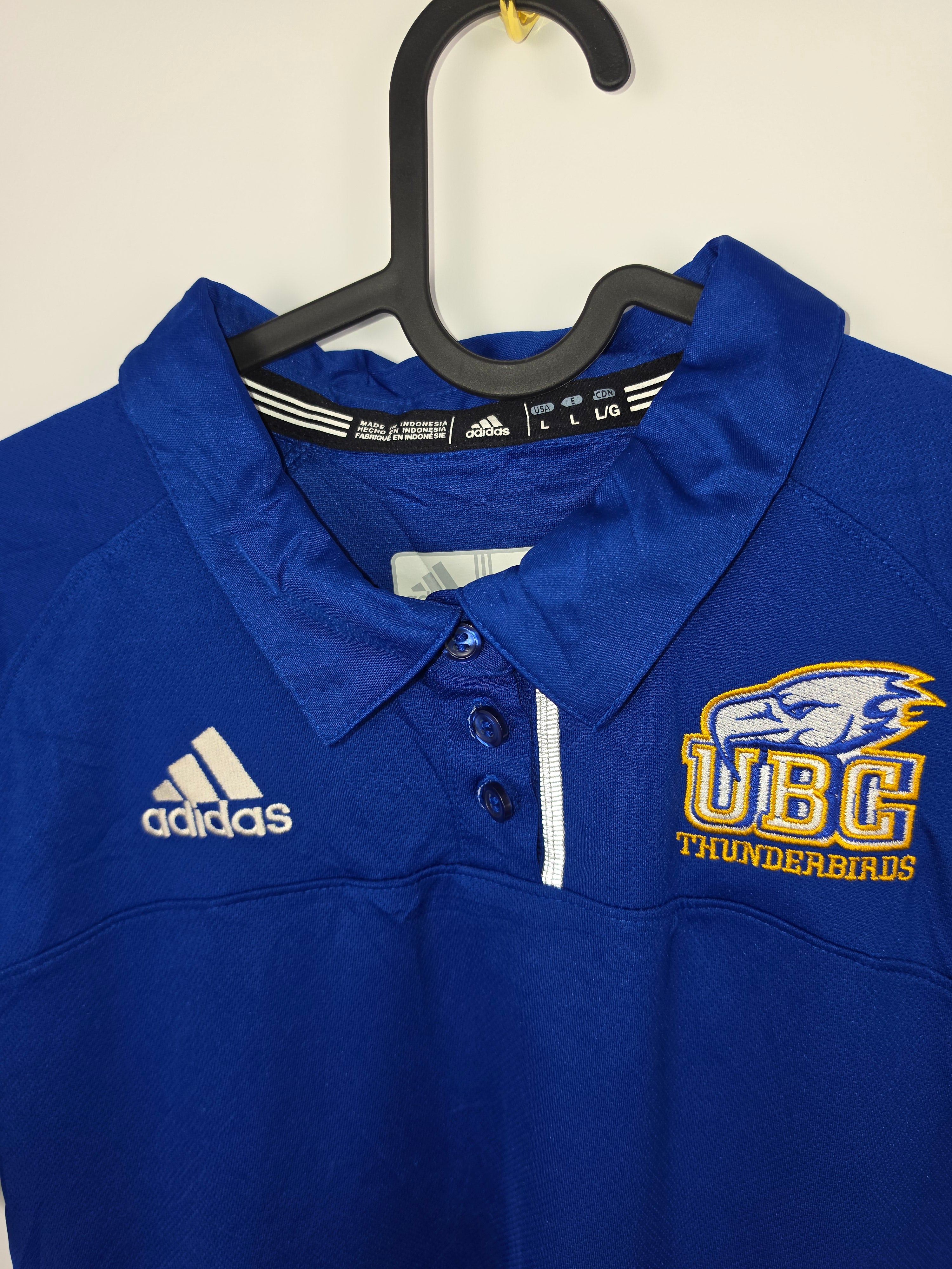 Camiseta Deportiva UBC Thunderbirds - Talla L - Azul/Blanco - Nueva con Etiqueta - Grado A+