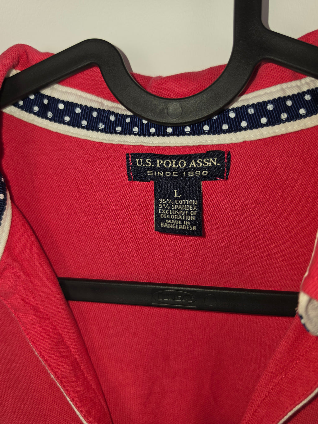 Vestido Polo U.S. Polo Assn. - Estilo Lace-Up - Talla L - Rosa Fucsia - Grado A