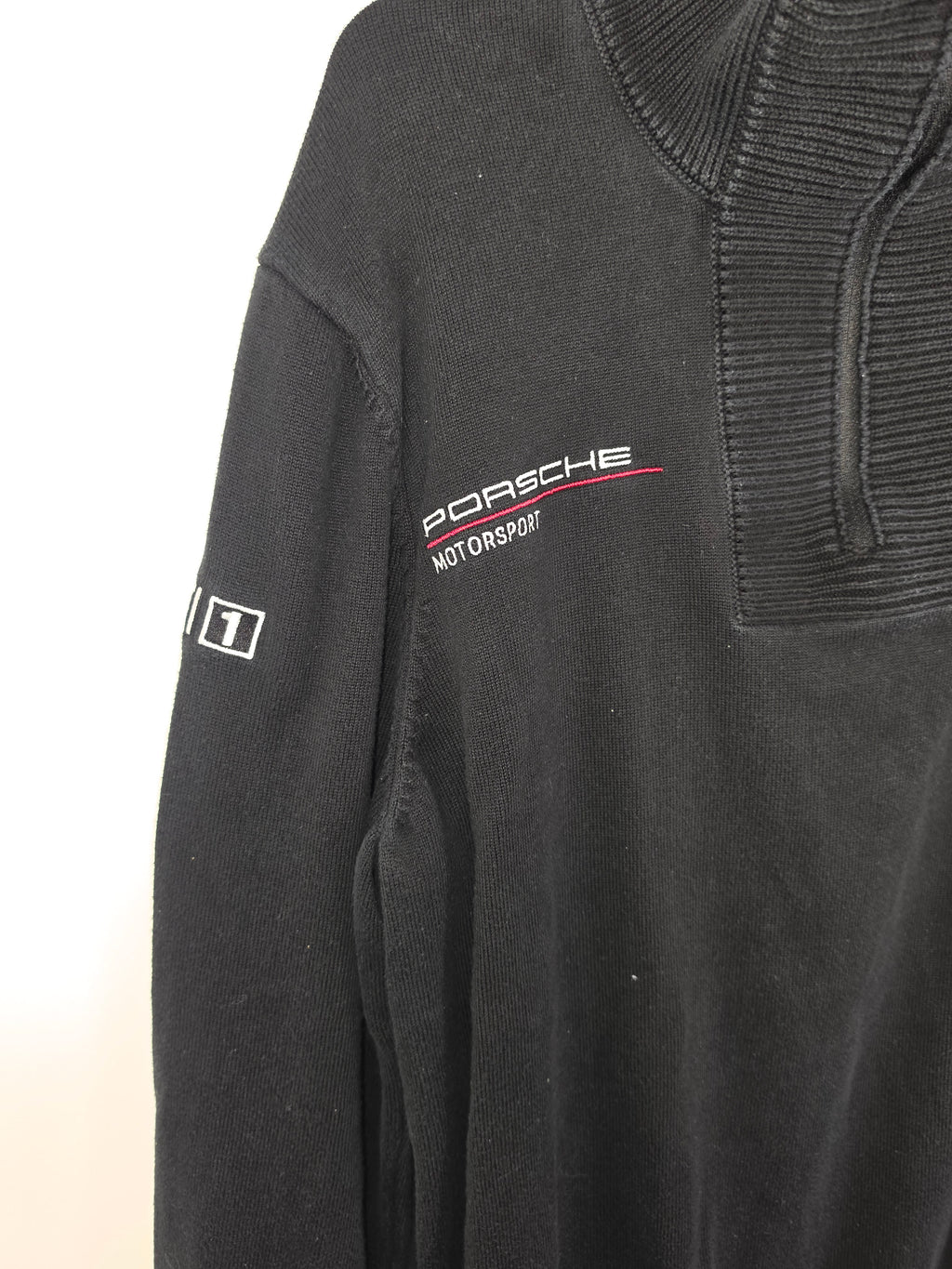 Sudadera Hugo Boss x Porsche Motorsport - Talla L - Parches Michelin & Mobil 1 - Edición Especial
