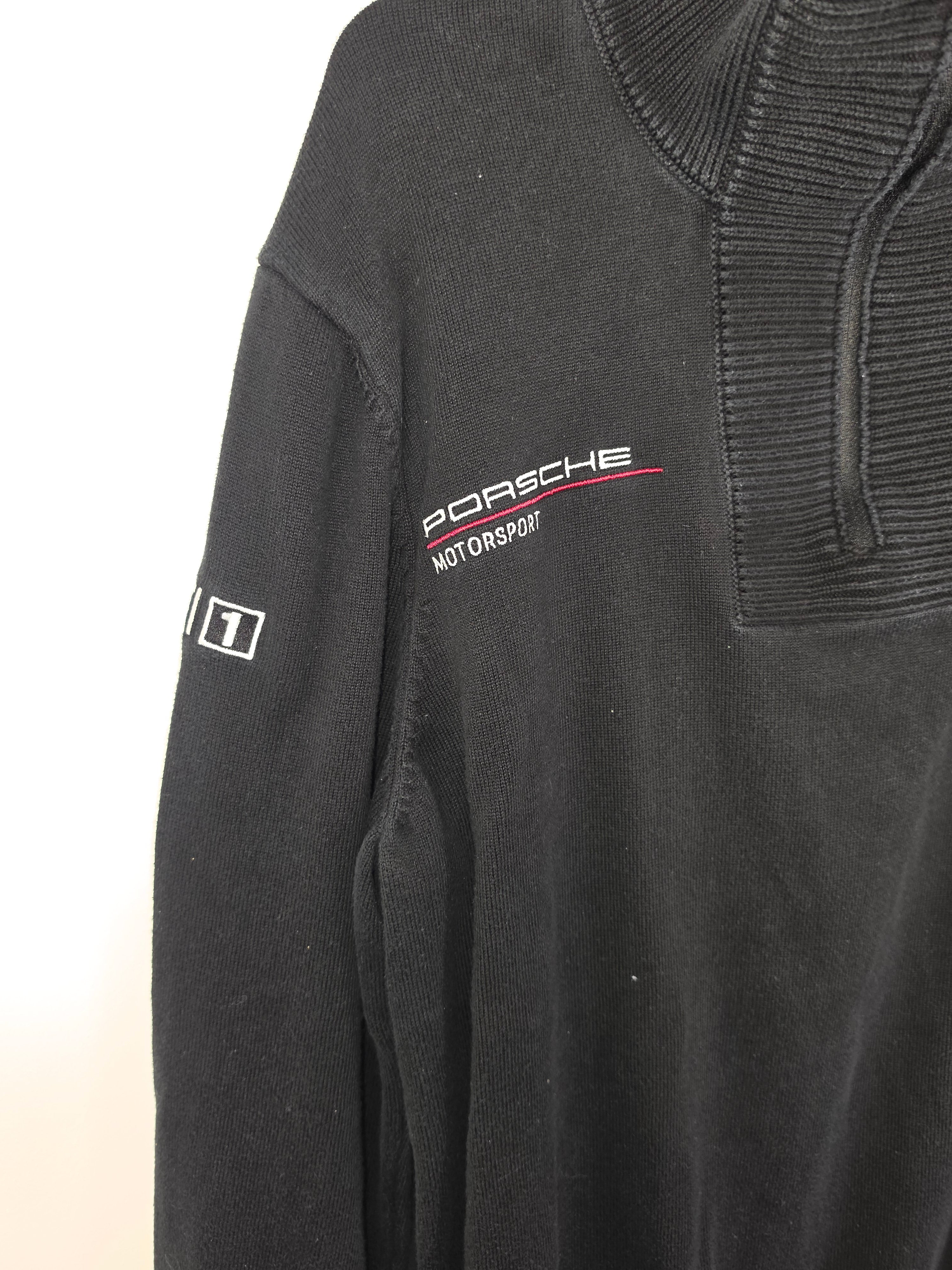 Sudadera Hugo Boss x Porsche Motorsport - Talla L - Parches Michelin & Mobil 1 - Edición Especial