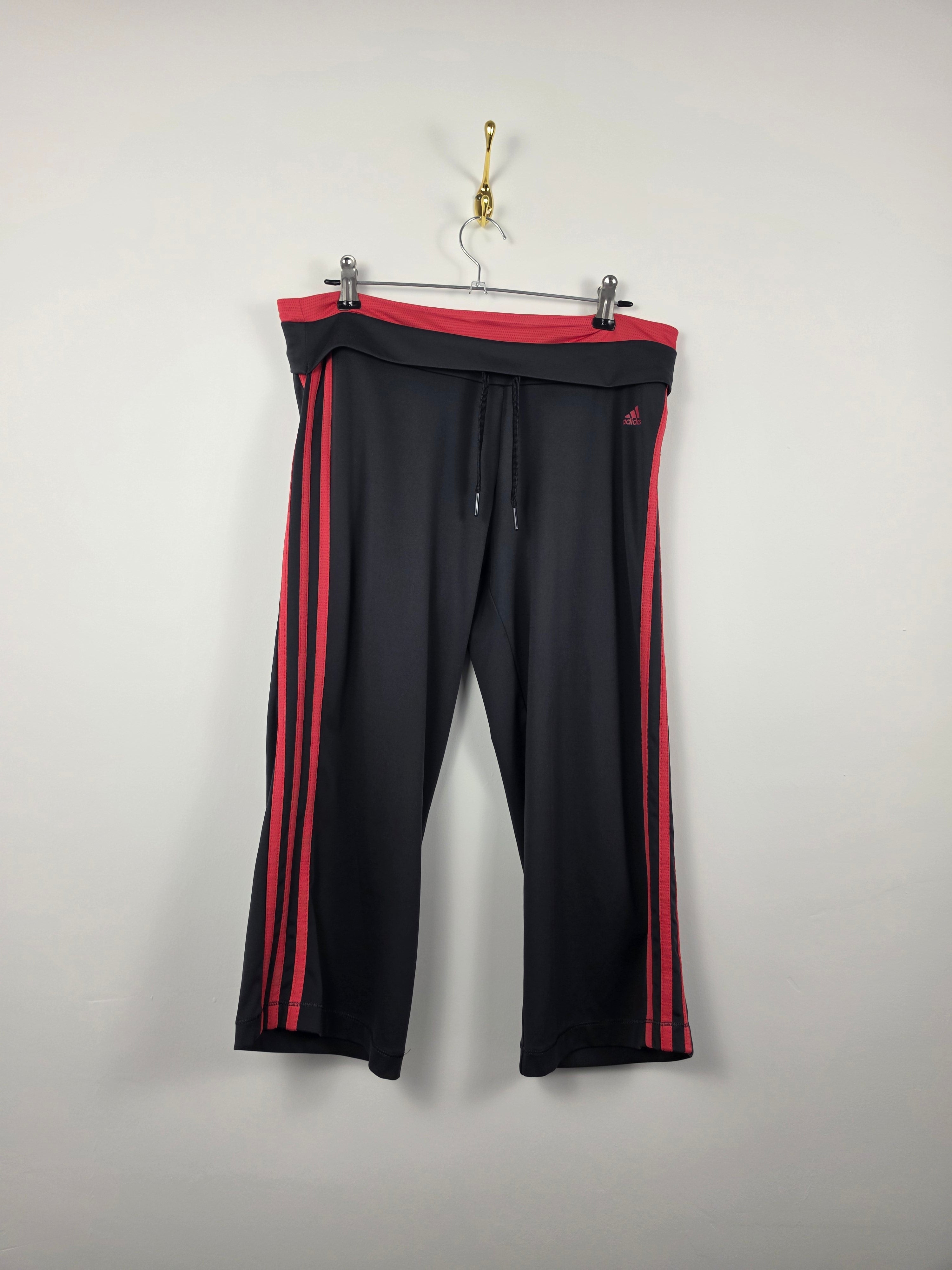 Pantalón Adidas Climacool Deportivo - Talla M  - Negro y Rojo - Grado A