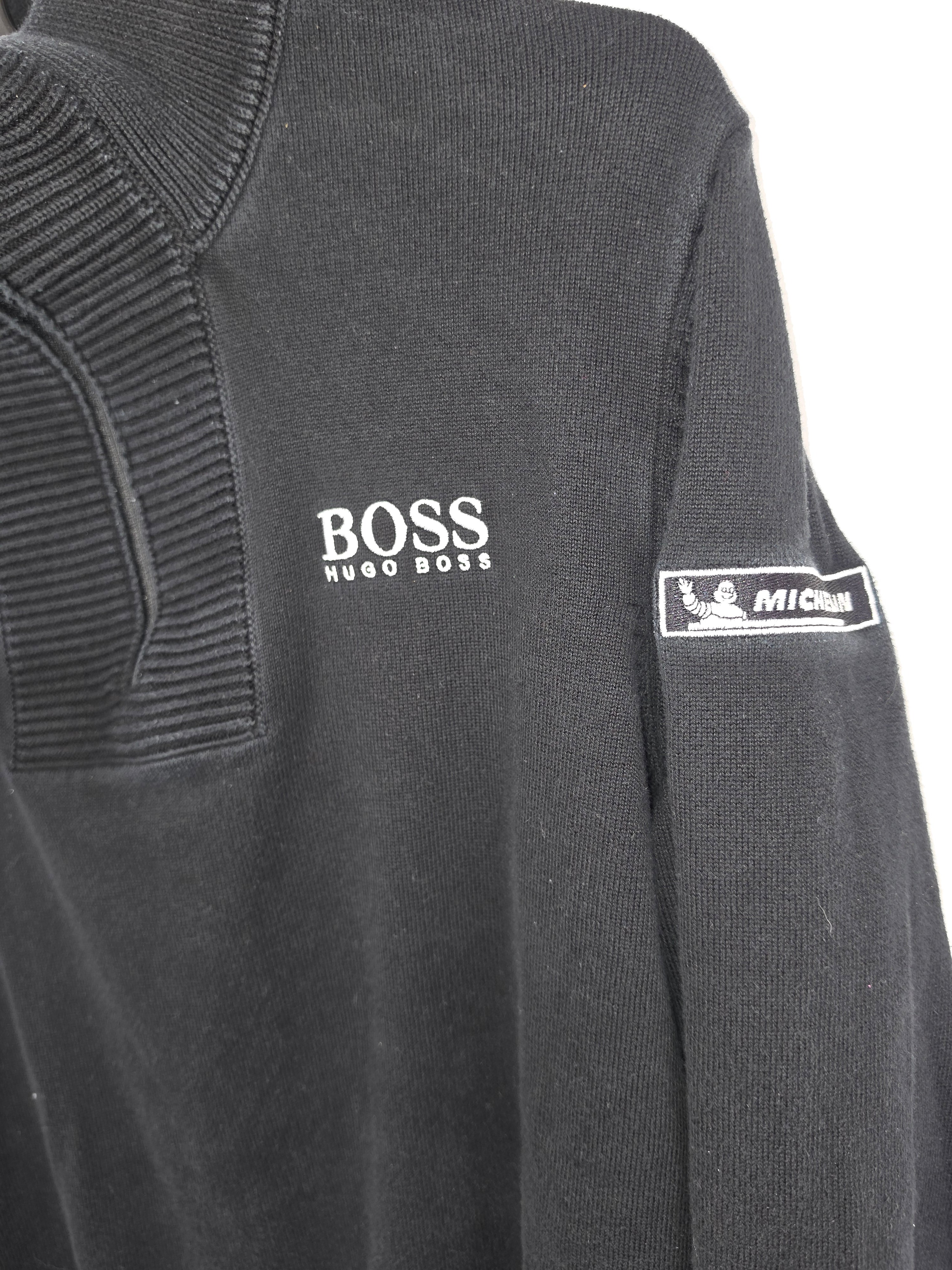 Sudadera Hugo Boss x Porsche Motorsport - Talla L - Parches Michelin & Mobil 1 - Edición Especial