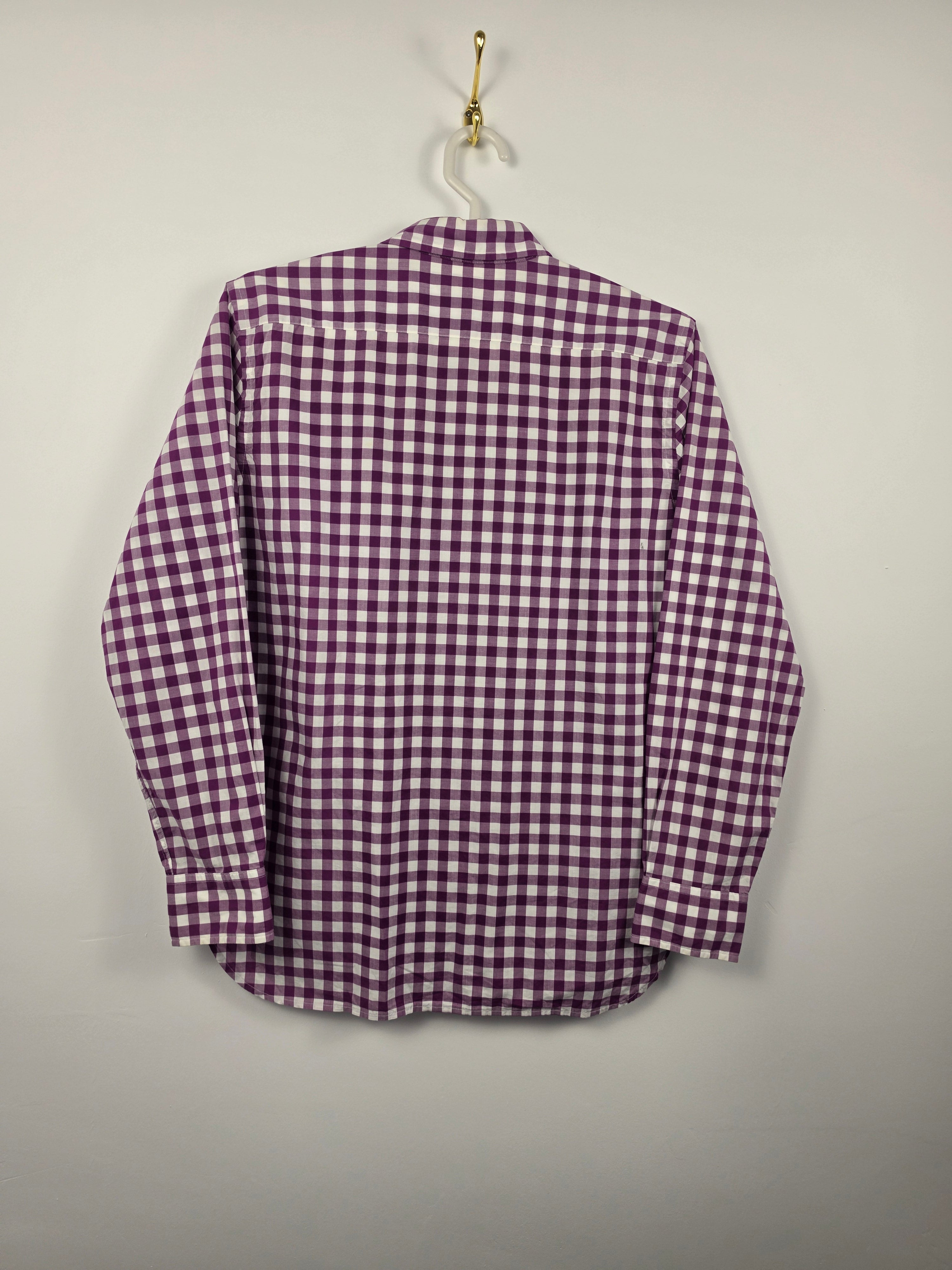 Camisa Ralph Lauren Polo Golf - Talla M - Cuadros Morado/Blanco - Grado A