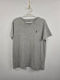 Camiseta Polo Ralph Lauren Gris - Cuello Pico - Talla M Mujer - Muy Buen Estado