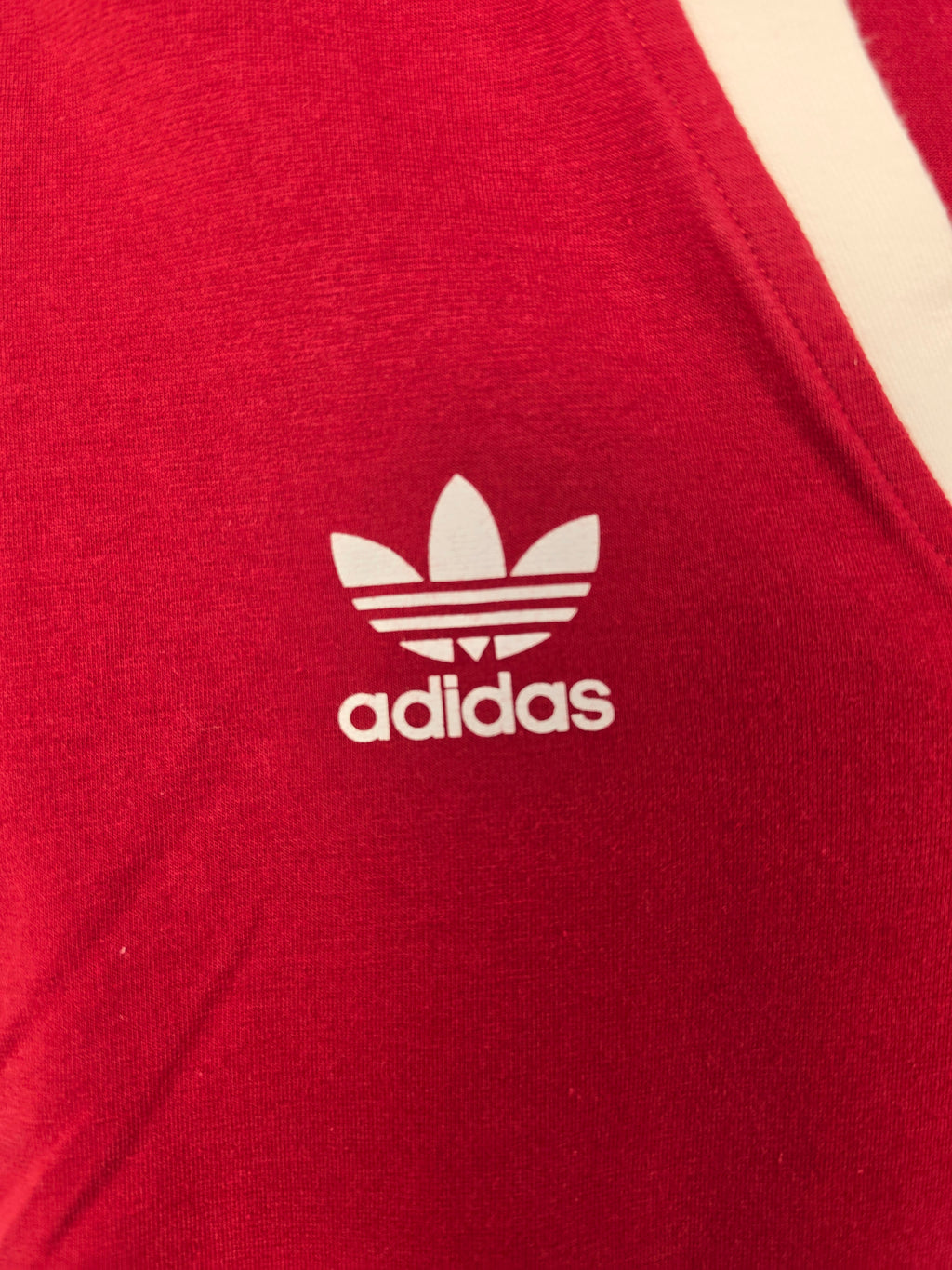 Camiseta Adidas Originals Retro - Talla 36 (S) - Granate/Blanco - Mujer