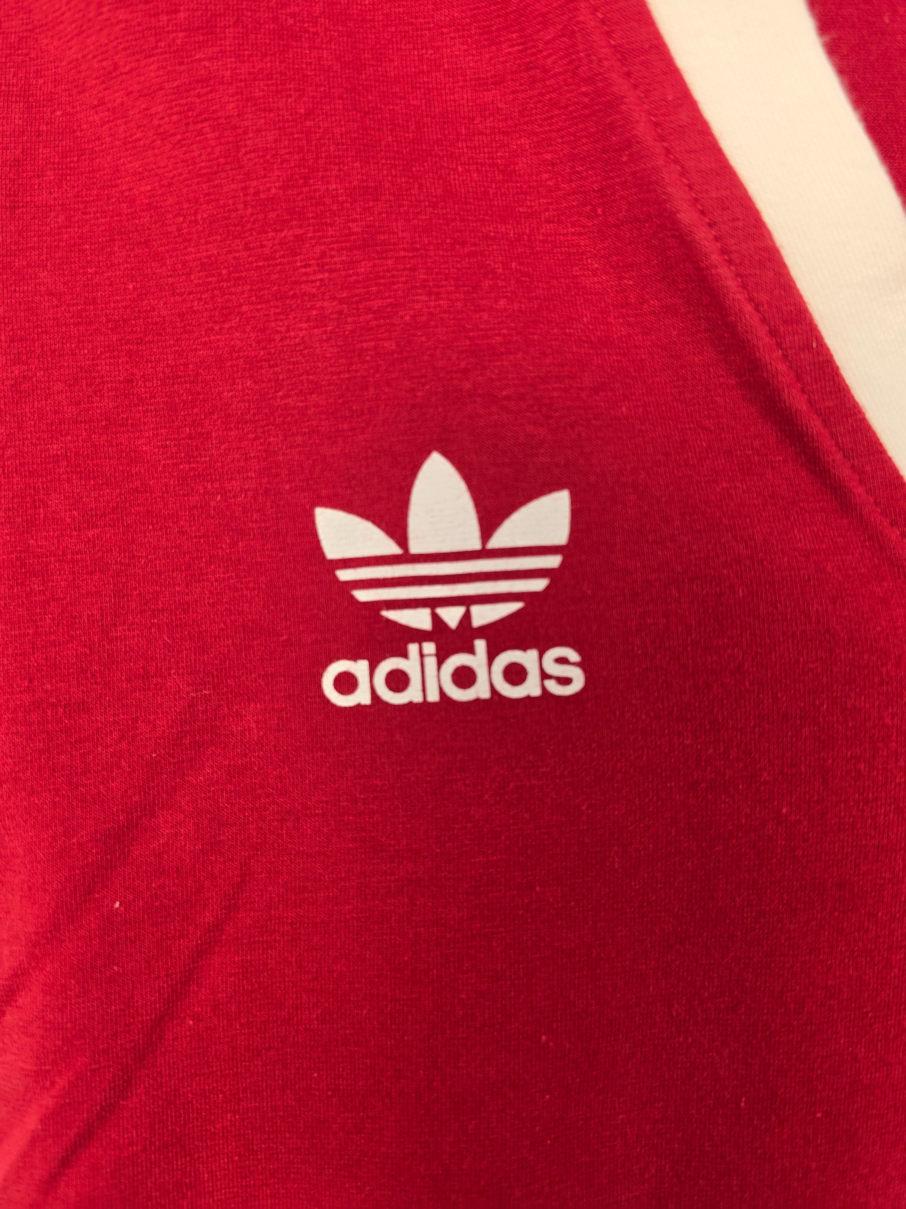 Camiseta Adidas Originals Retro - Talla 36 (S) - Granate/Blanco - Mujer