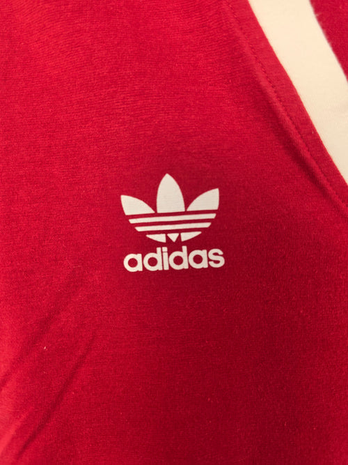 Camiseta Adidas Originals Retro - Talla 36 (S) - Granate/Blanco - Mujer