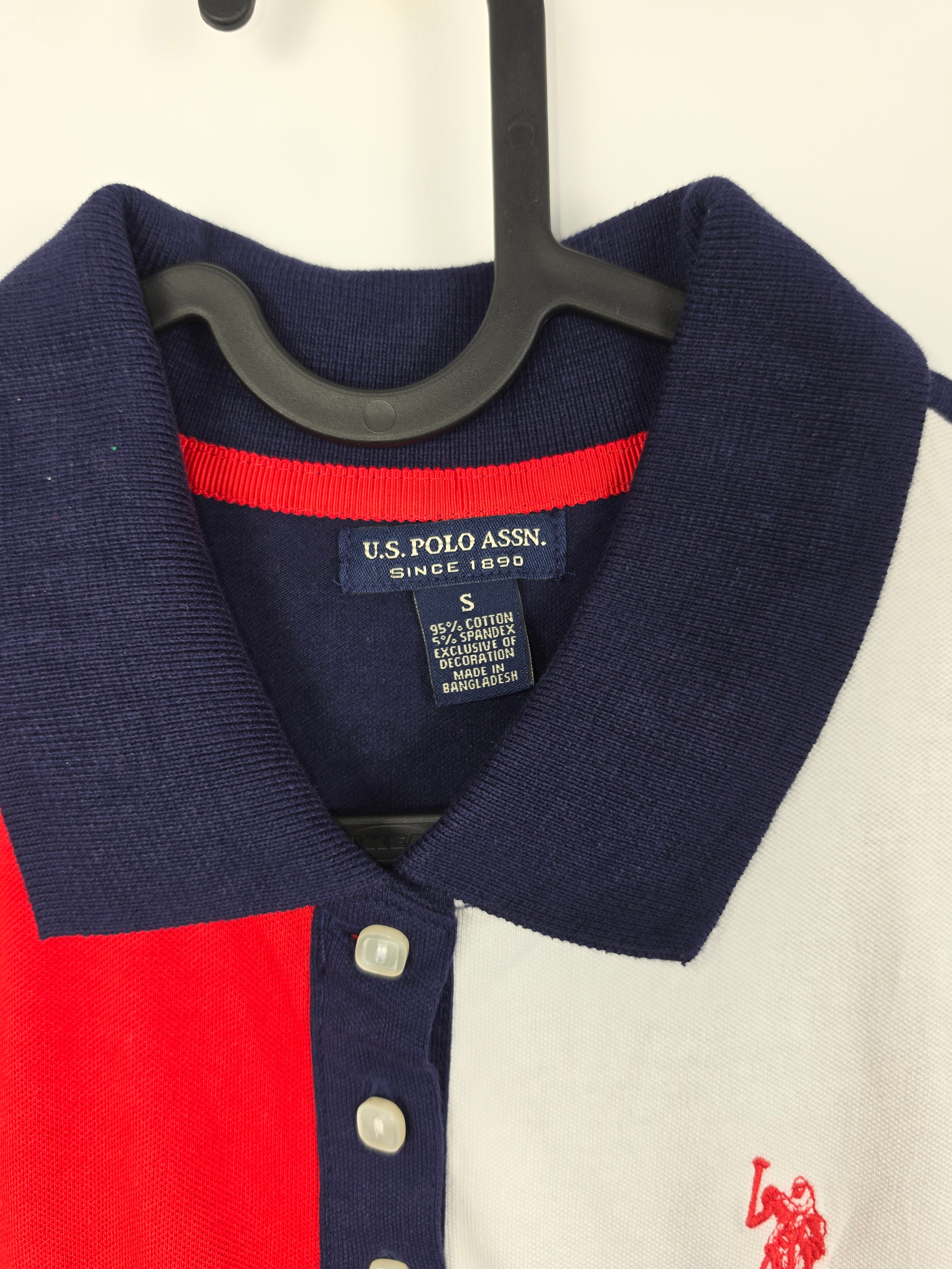 Vestido Polo U.S. Polo Assn. - Nuevo con Etiquetas - Talla S - Color Block Navy/Red - Grado A+