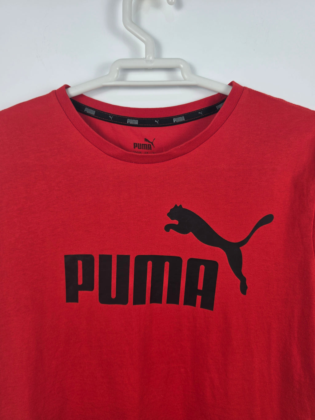 Camiseta Puma Essentials Logo - Rojo - Talla M (US) - GRADO A