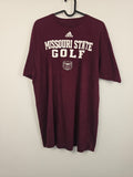 Camiseta Adidas Missouri State Golf - Talla L - Granate - Estilo Universitario