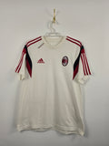 Camiseta AC Milan Adidas Blanca Algodón - Temporada 2013/14 - Talla L real (56x70) - Grado B (Sin etiqueta cuello)