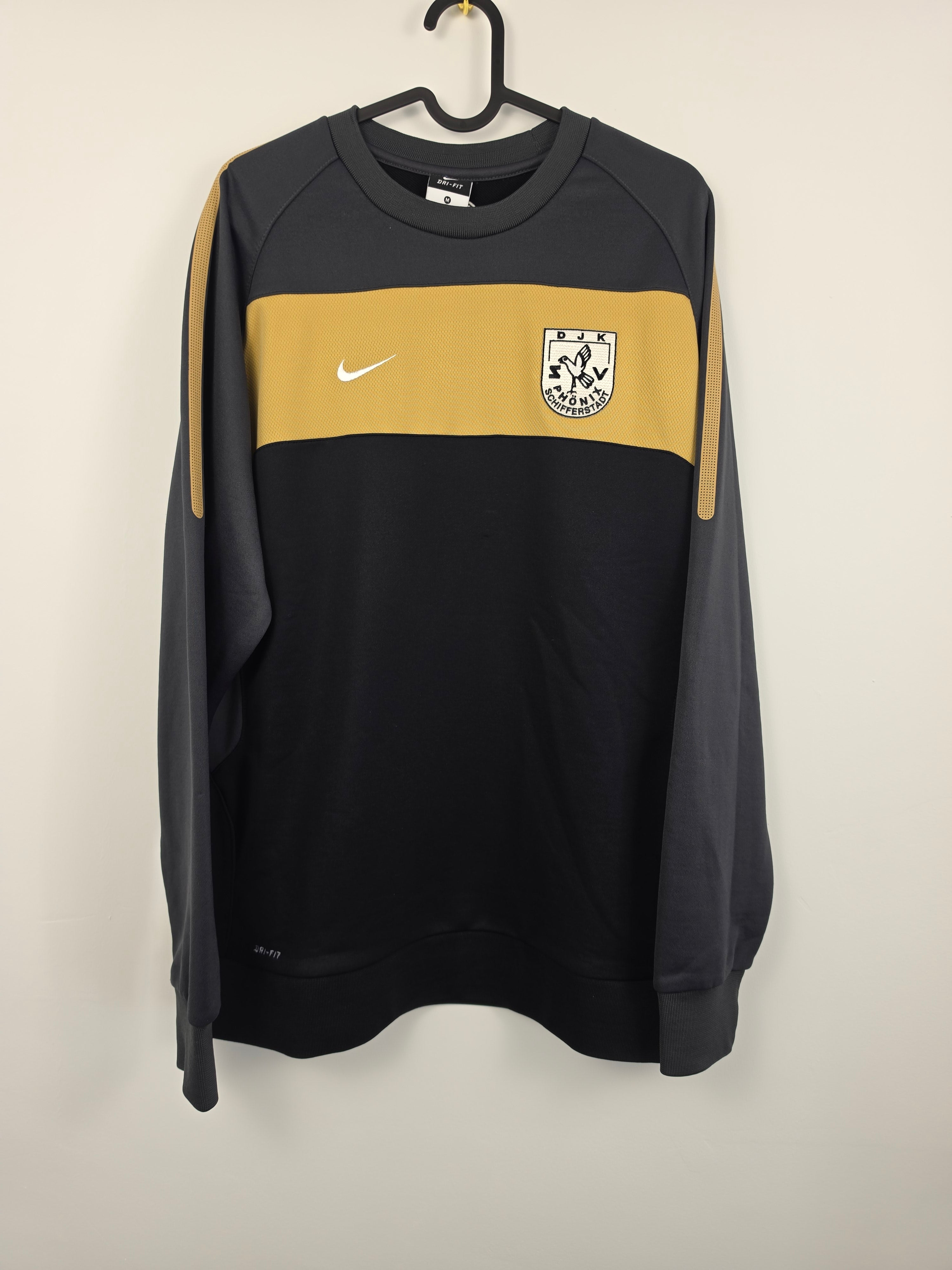 Sudadera Nike DJK Phönix Schifferstadt - Talla M - Edición Club Alemán - Patrocinador Roland Geimer