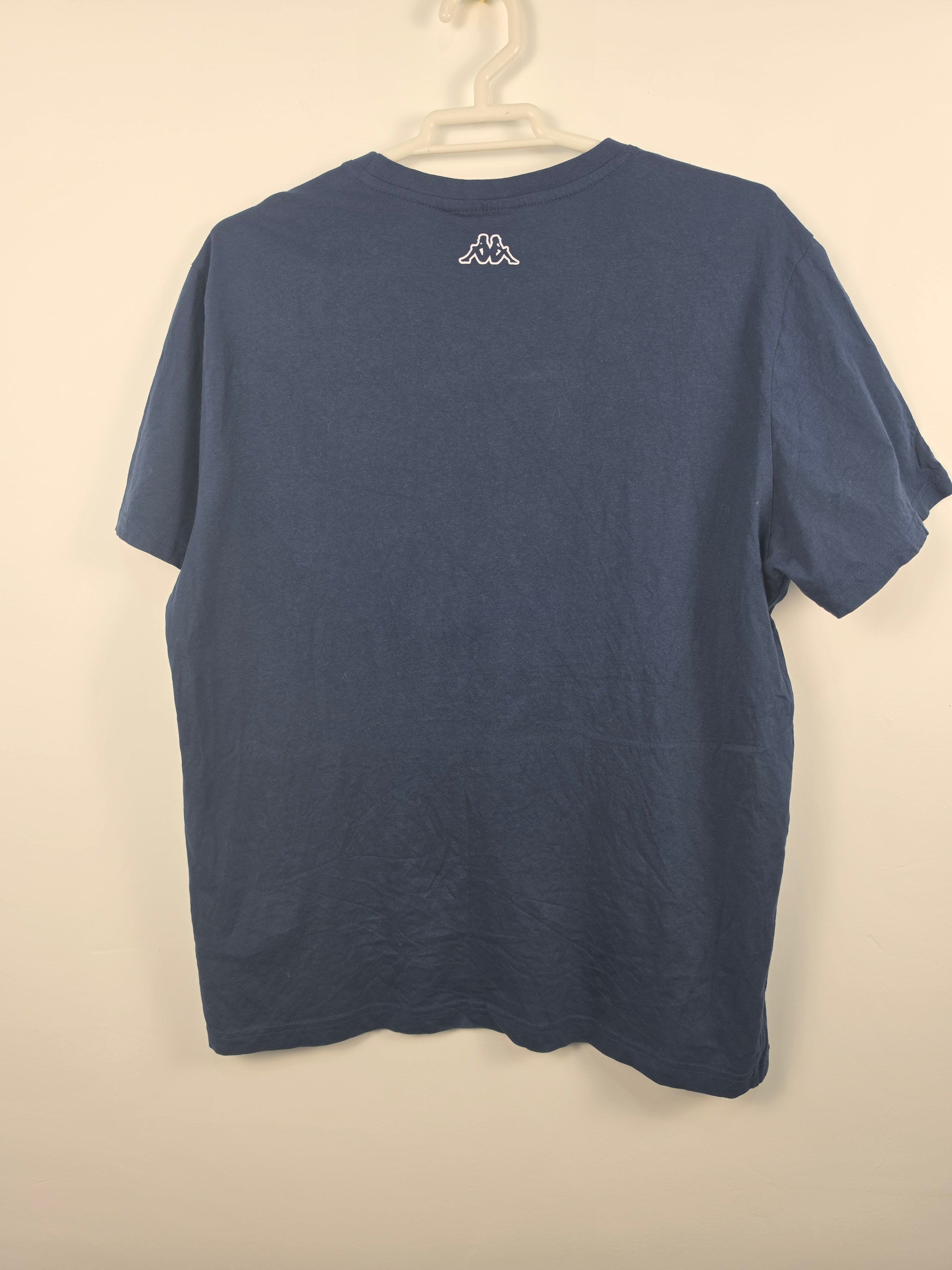 Camiseta Kappa Logo Grande - Azul Marino - Talla XL - Sin Etiqueta