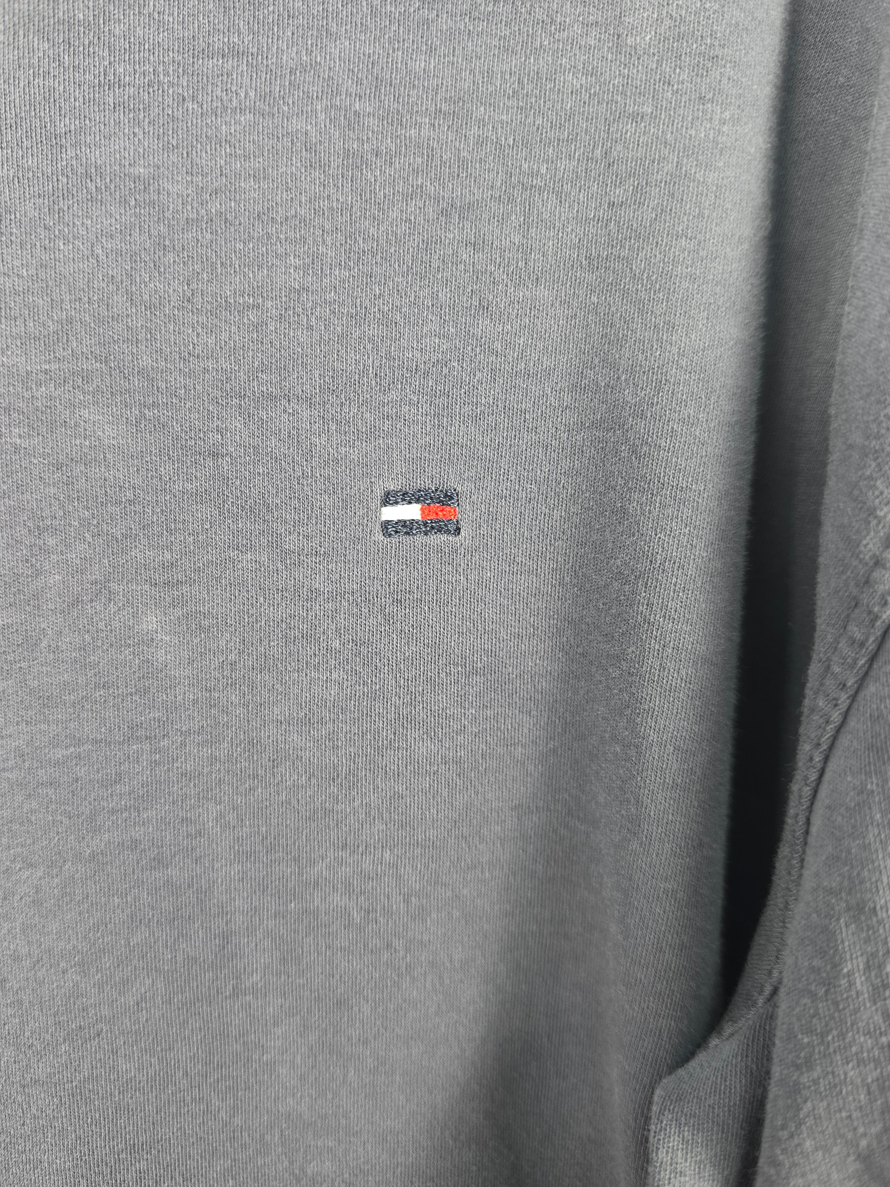 Sudadera Tommy Hilfiger Azul Marino - Talla 3XL - Logo Bordado - Grado A