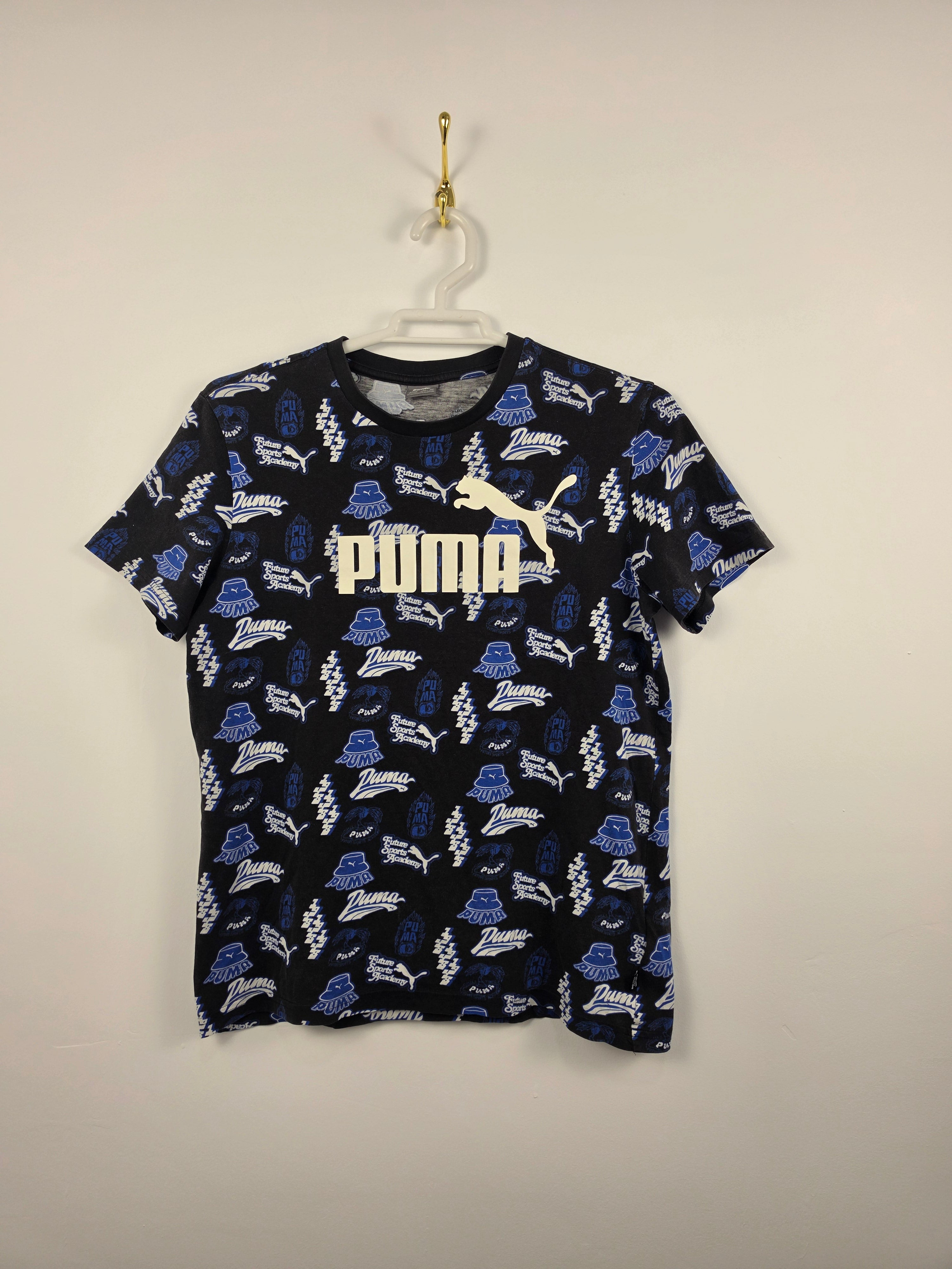 Camiseta Puma "All-Over Print" Vintage - Talla XL Junior / S Adulto (49x60) - Grado B