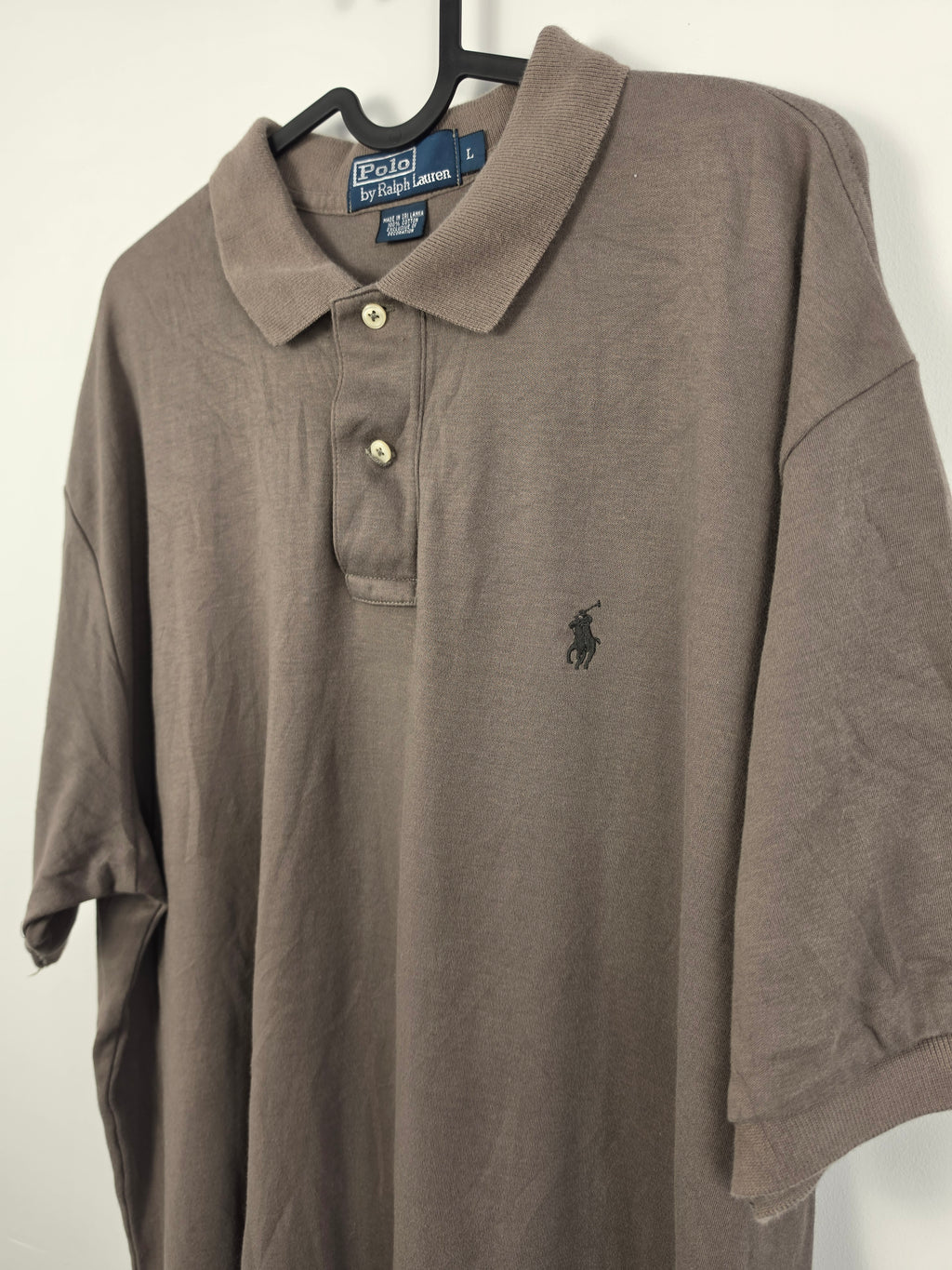 Polo Ralph Lauren Clásico - Talla L Americana (XXL) - Marrón Tierra - 100% Algodón - Grado A