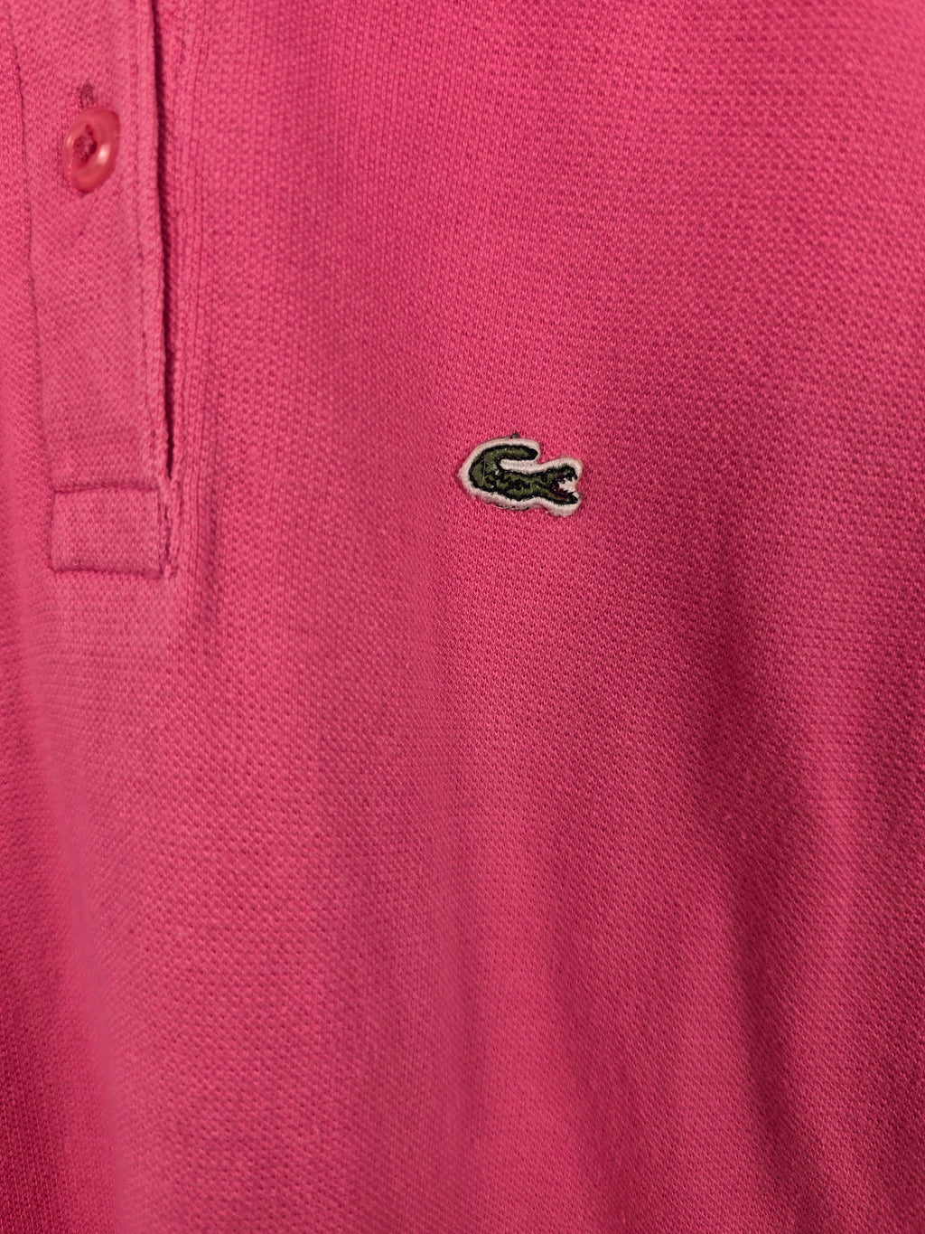 Polo Lacoste Vintage Rosa Mujer - Talla 40 (M) - Grado A (46x51)