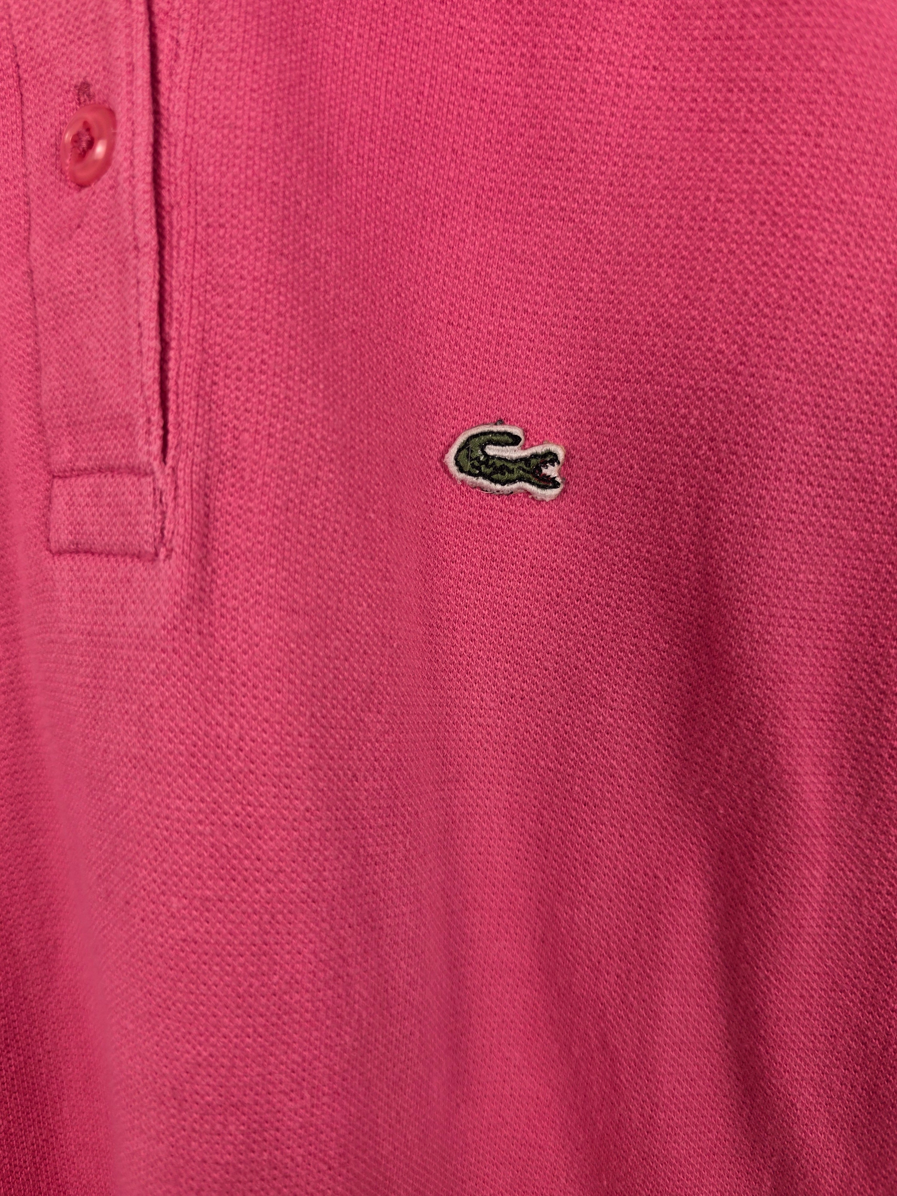 Polo Lacoste Vintage Rosa Mujer - Talla 40 (M) - Grado A (46x51)
