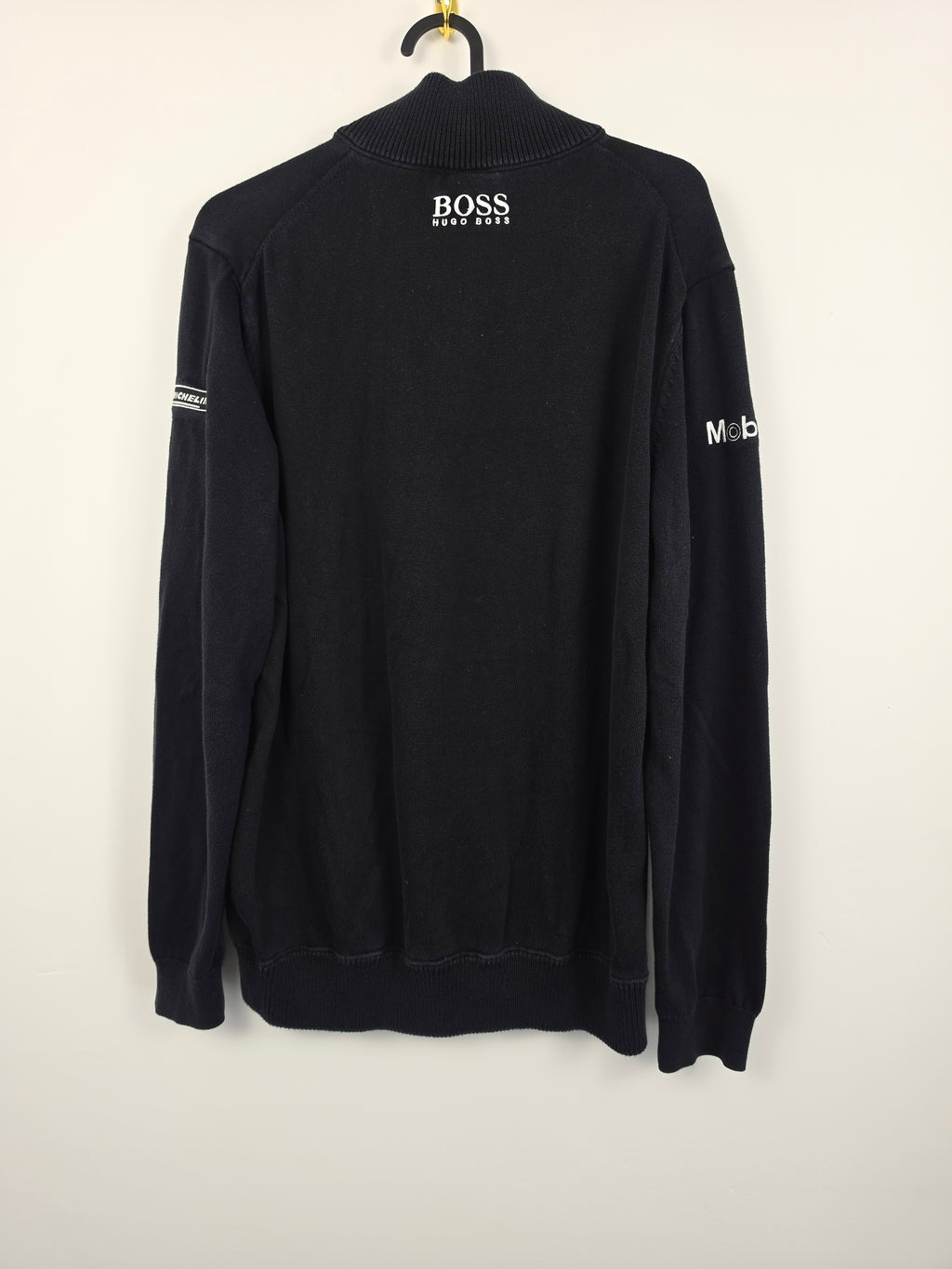 Sudadera Hugo Boss x Porsche Motorsport - Talla L - Parches Michelin & Mobil 1 - Edición Especial