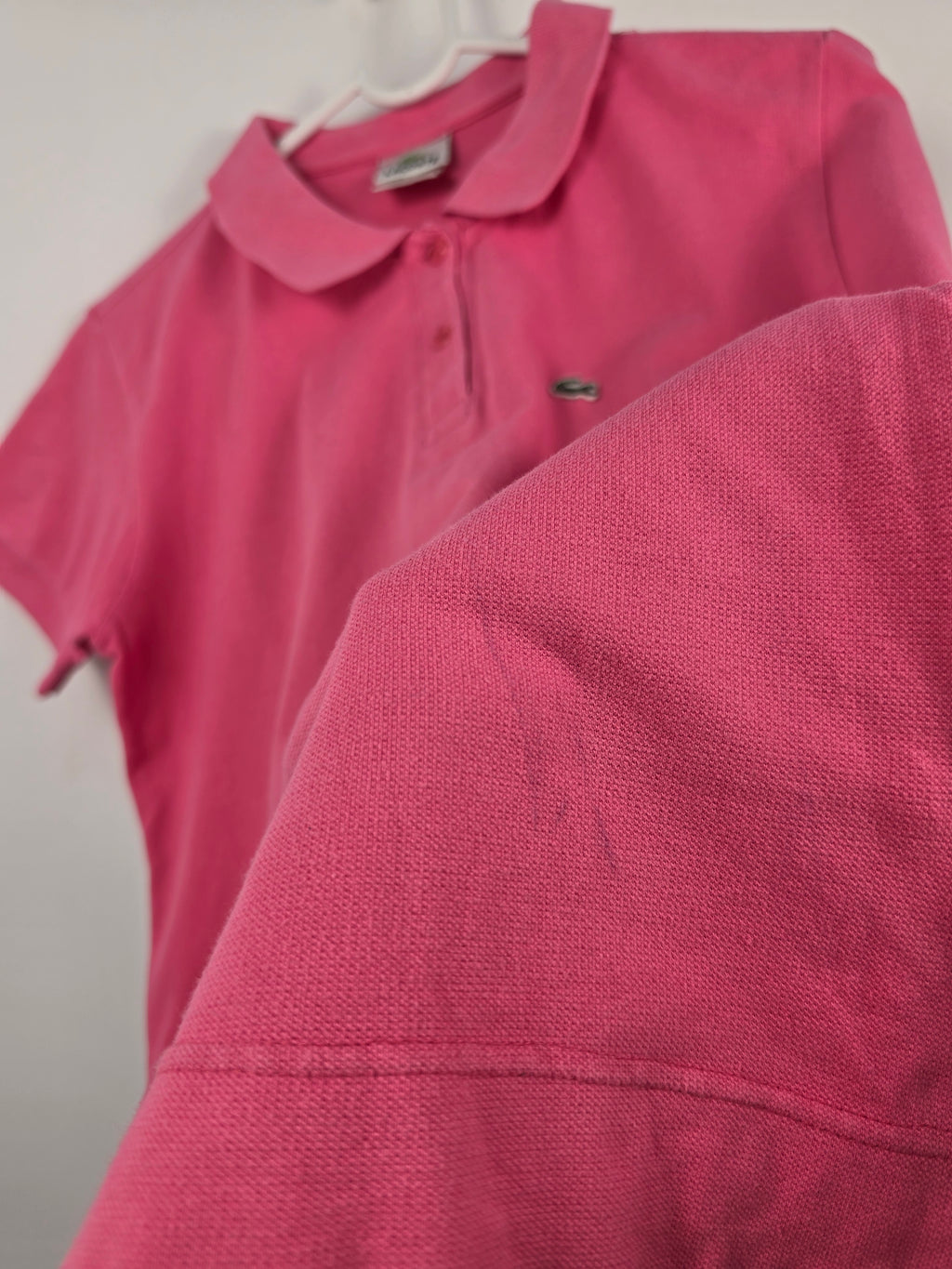 Polo Lacoste Vintage Rosa Mujer - Talla 40 (M) - Grado A (46x51)